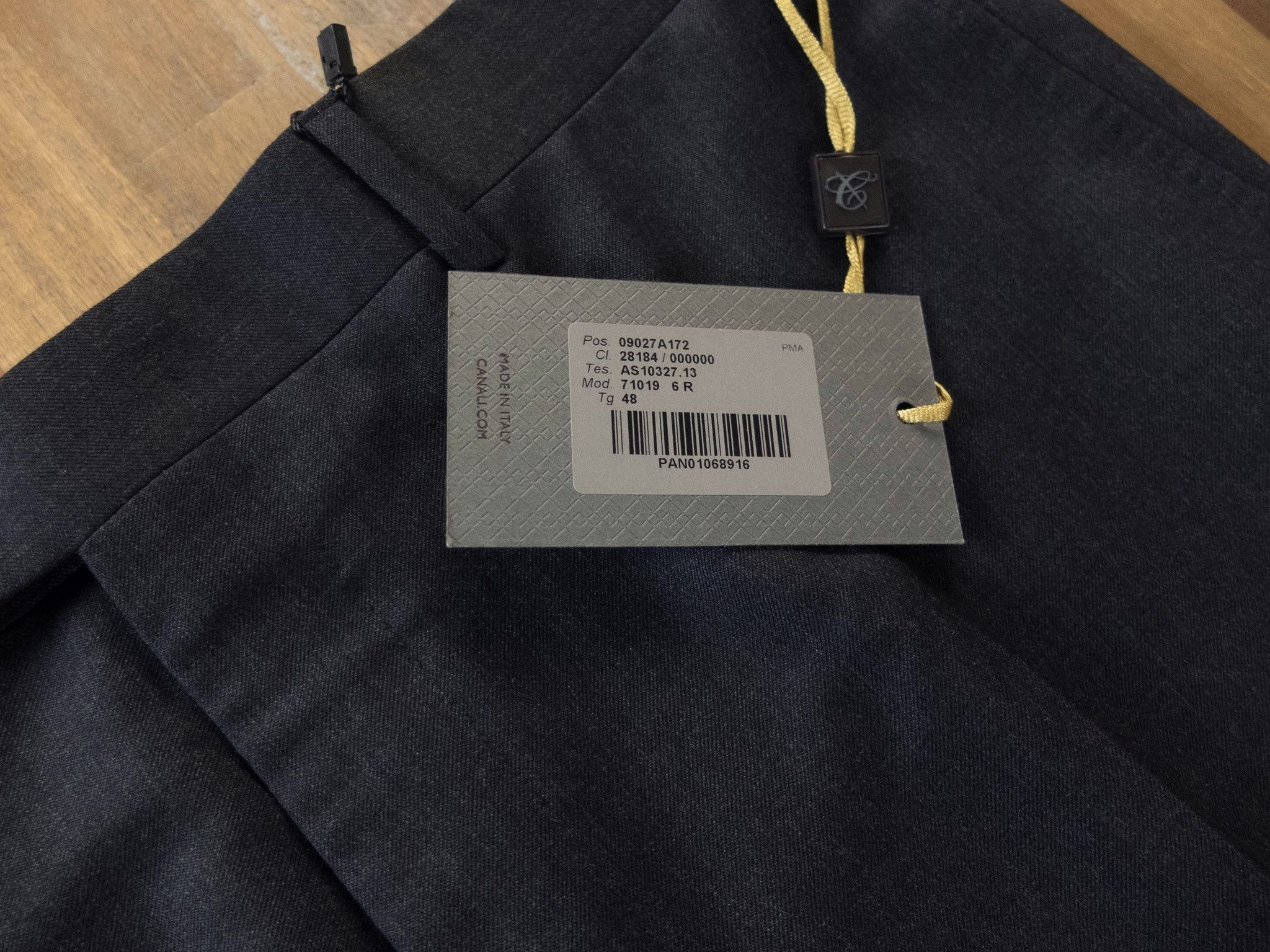 Canali CANALI flat-front dark gray wool dress trousers - 32 US Size US 32 / EU 48 - 3 Thumbnail