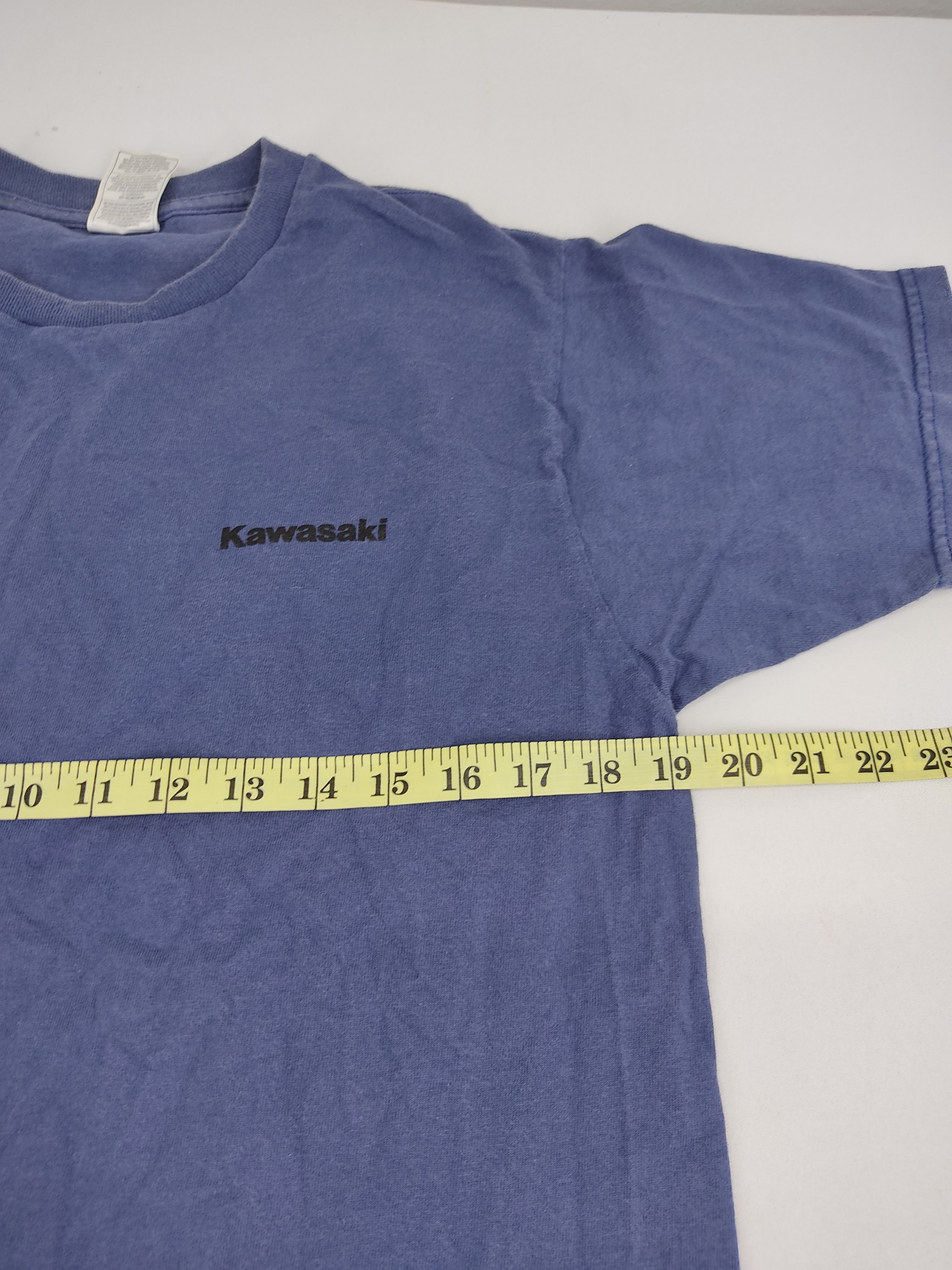 Fruit Of The Loom Vintage 90s Kawasaki Super Bike ZX-7RR Promo Racing Tee Size US M / EU 48-50 / 2 - 8 Thumbnail