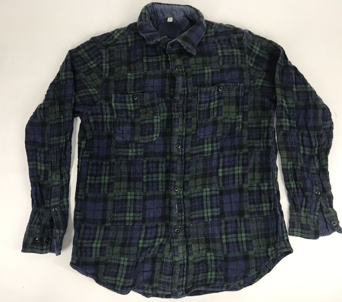 Japanese Brand Plaid Checked Patchwork Wear Double Pocket Classic Size US M / EU 48-50 / 2 - 1 Thumbnail