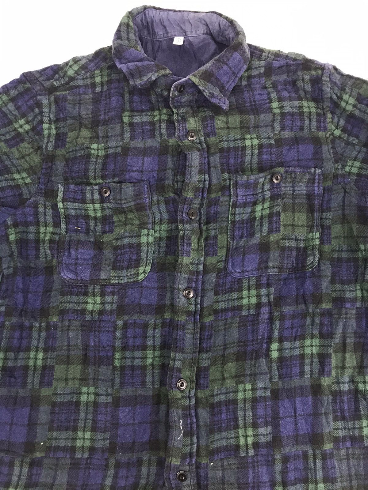 Japanese Brand Plaid Checked Patchwork Wear Double Pocket Classic Size US M / EU 48-50 / 2 - 3 Thumbnail