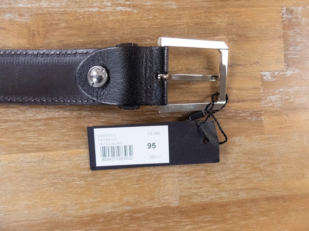 Barrett BARRETT brown leather belt 95 - fits size 36-37 waist best Size 36 - 3 Thumbnail