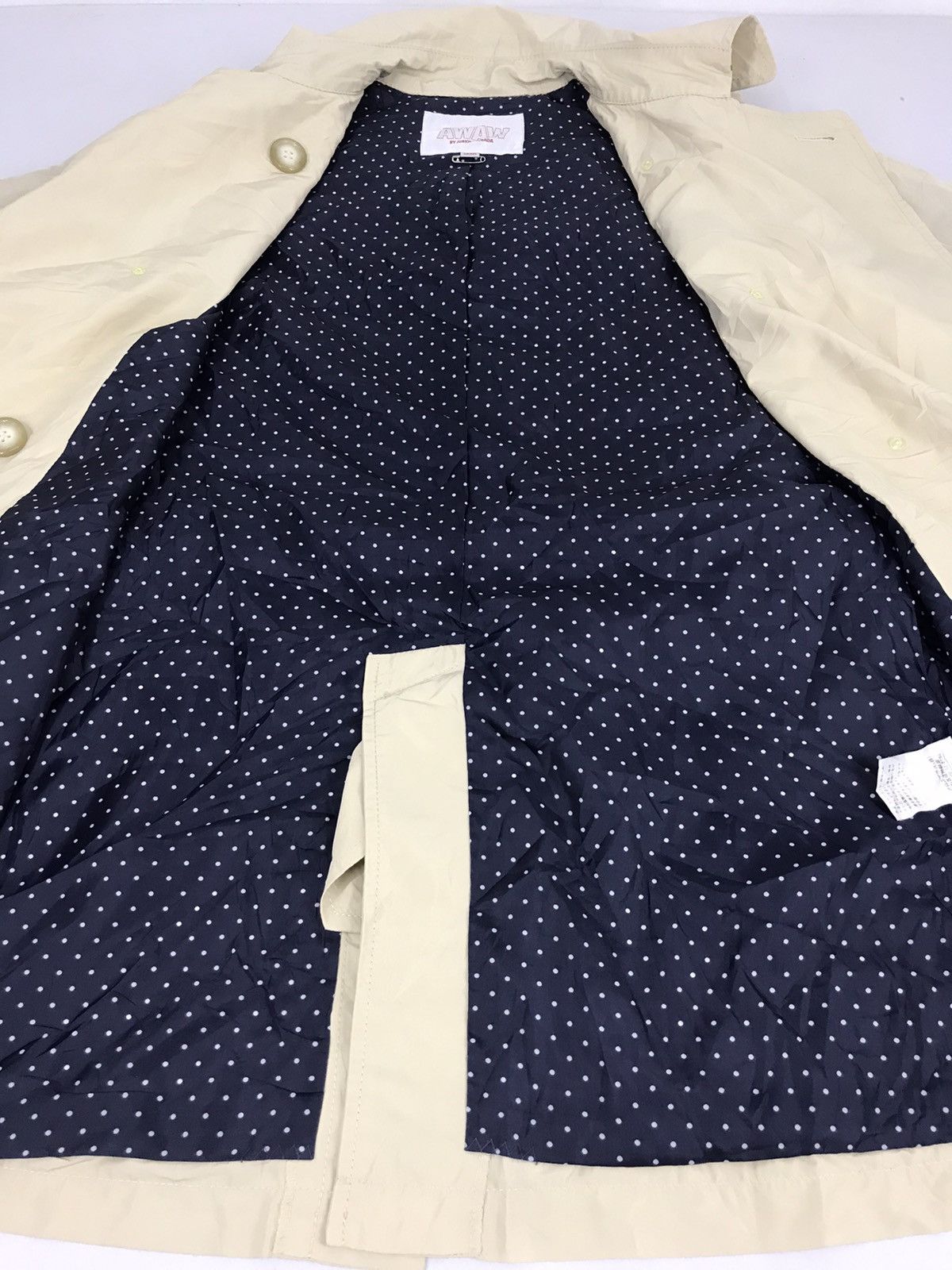 Japanese Brand Awaw By Junko Shimada Trench Coat Jacket Double Breasted Size L / US 10 / IT 46 - 4 Thumbnail