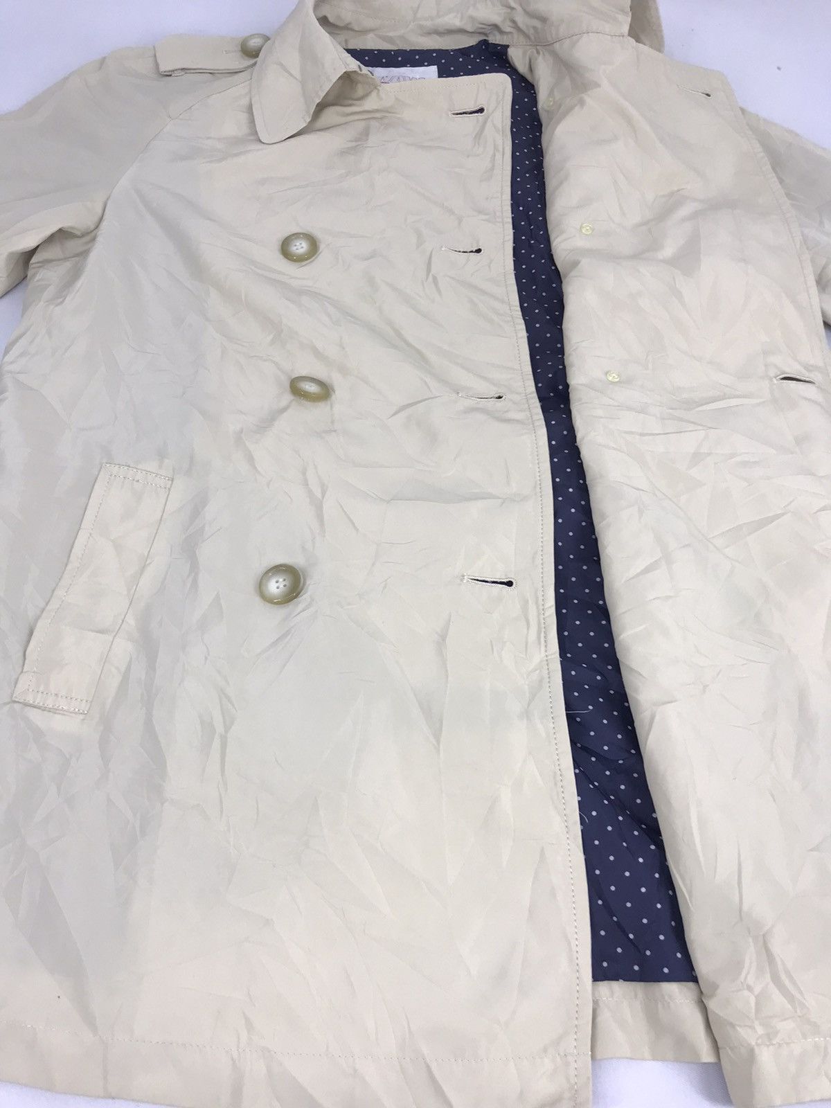 Japanese Brand Awaw By Junko Shimada Trench Coat Jacket Double Breasted Size L / US 10 / IT 46 - 3 Thumbnail