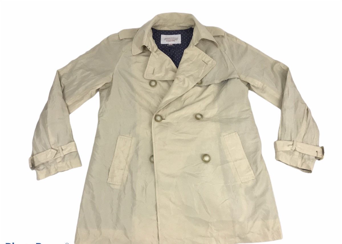 Japanese Brand Awaw By Junko Shimada Trench Coat Jacket Double Breasted Size L / US 10 / IT 46 - 1 Thumbnail