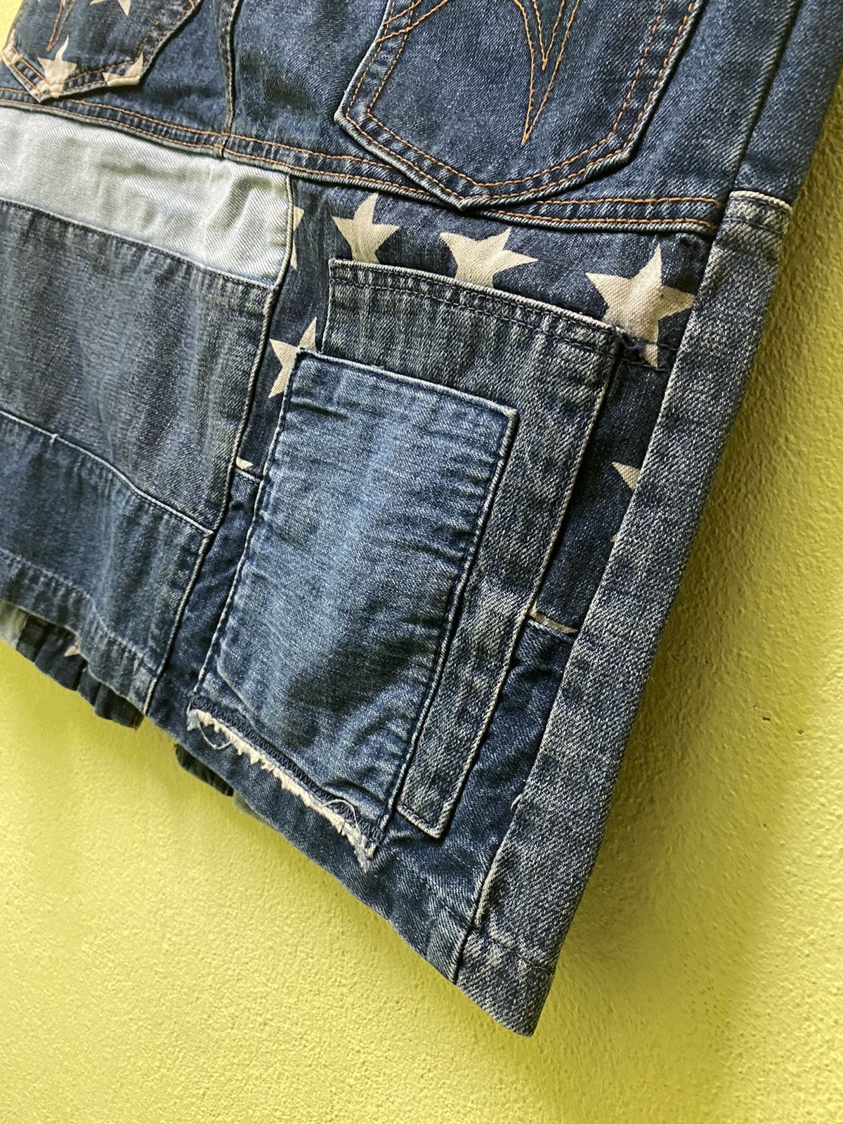 Hysteric Glamour HYSTERIC GLAMOUR Patchwork Denim Skirt Size 31" - 11 Thumbnail
