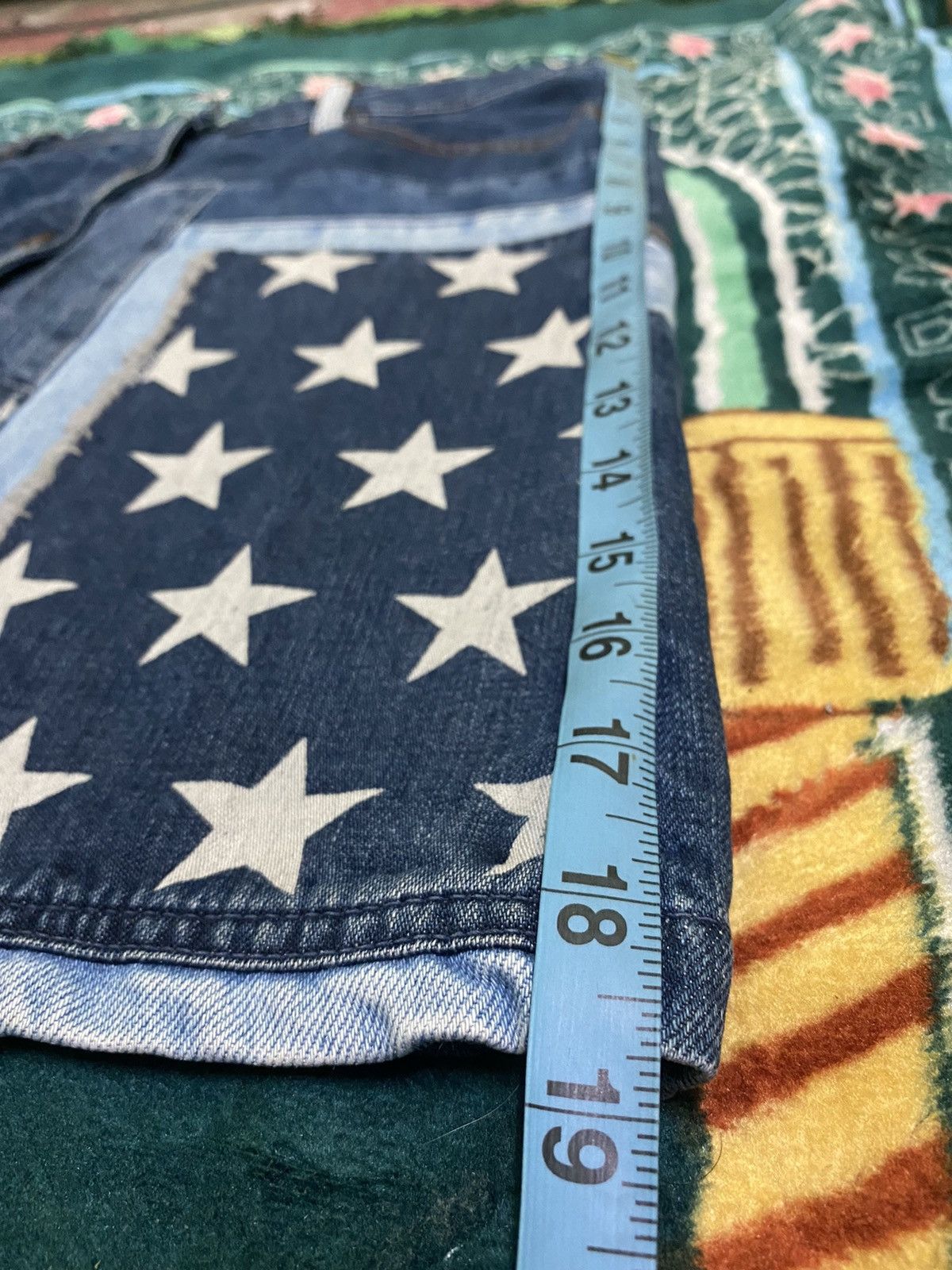 Hysteric Glamour HYSTERIC GLAMOUR Patchwork Denim Skirt Size 31" - 19 Thumbnail
