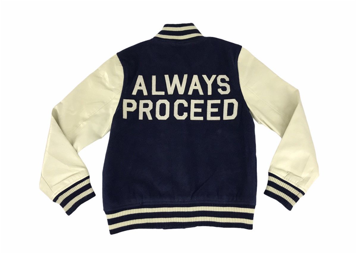 Japanese Brand Browny Always Proceed Spell Out Varsity Jacket College Size US S / EU 44-46 / 1 - 1 Thumbnail