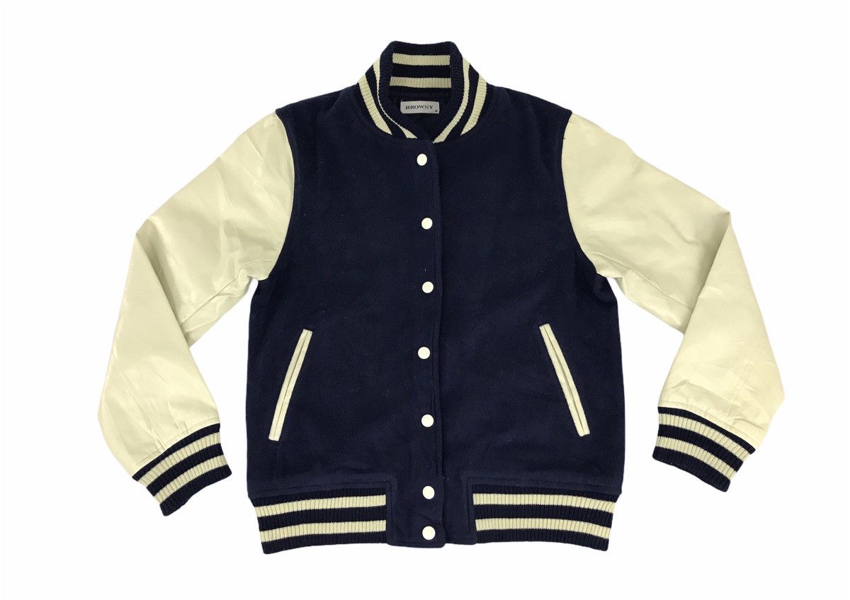 Japanese Brand Browny Always Proceed Spell Out Varsity Jacket College Size US S / EU 44-46 / 1 - 2 Thumbnail