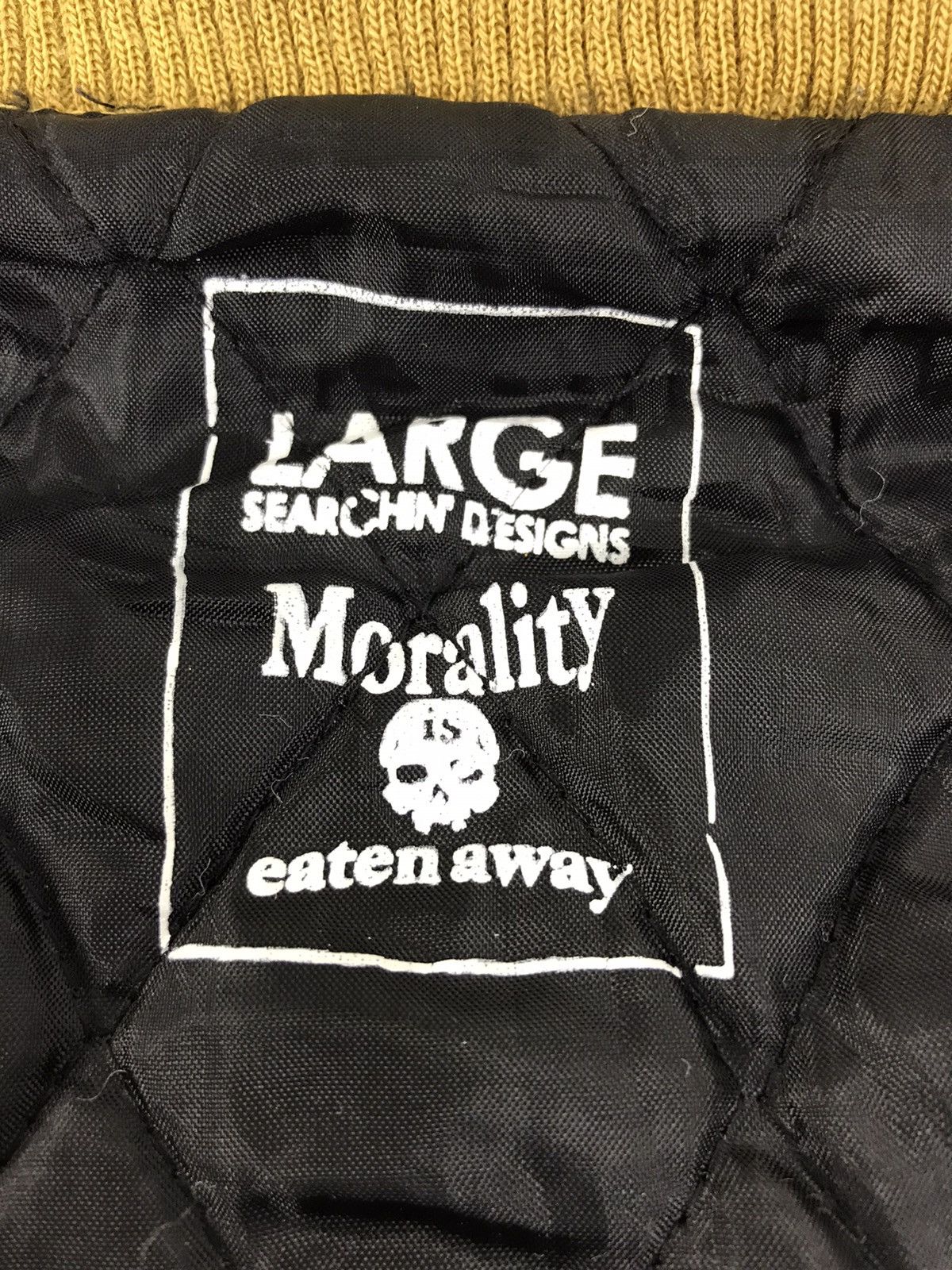Vintage Searchin Design Morality Eaten Away Varsity Jacket Wool Size US L / EU 52-54 / 3 - 7 Thumbnail