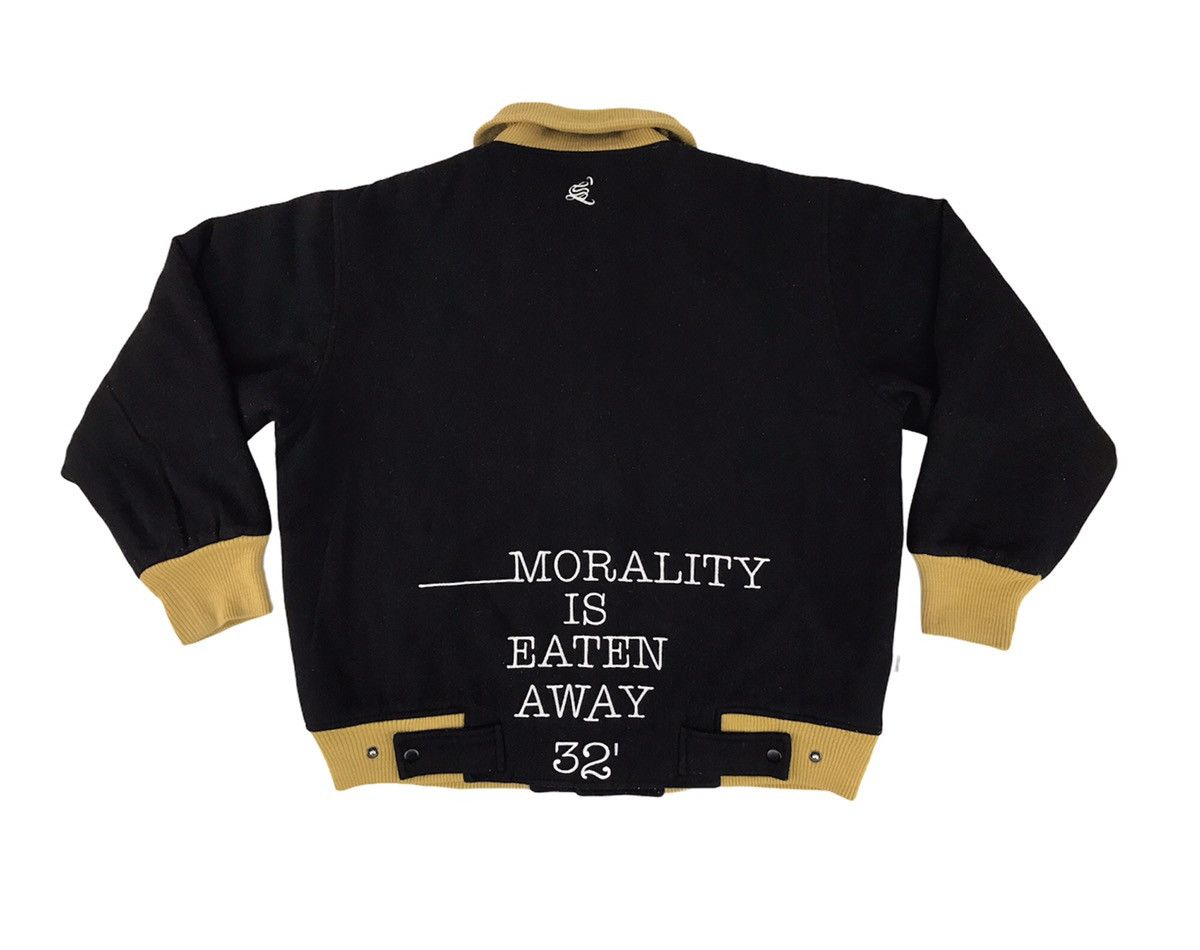 Vintage Searchin Design Morality Eaten Away Varsity Jacket Wool Size US L / EU 52-54 / 3 - 2 Thumbnail