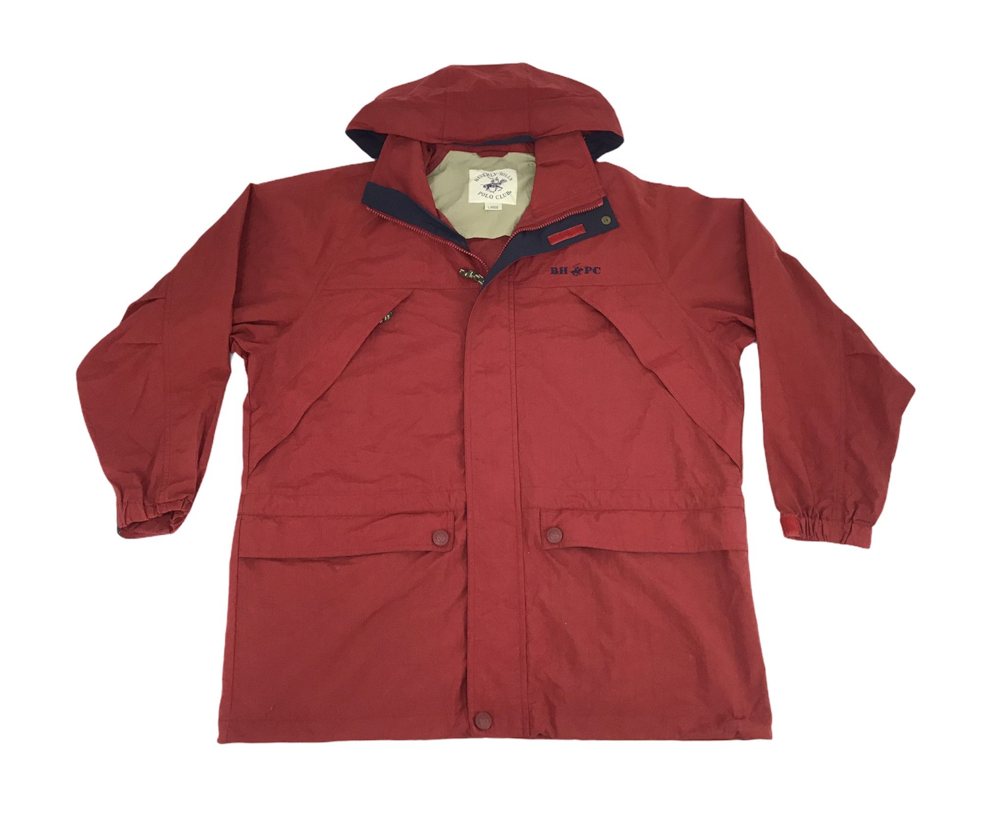 Beverly Hills Polo Club Vintage BHPC Beverly Hills Polo Club Hoodie Jacket Outdoor Size US L / EU 52-54 / 3 - 1 Thumbnail