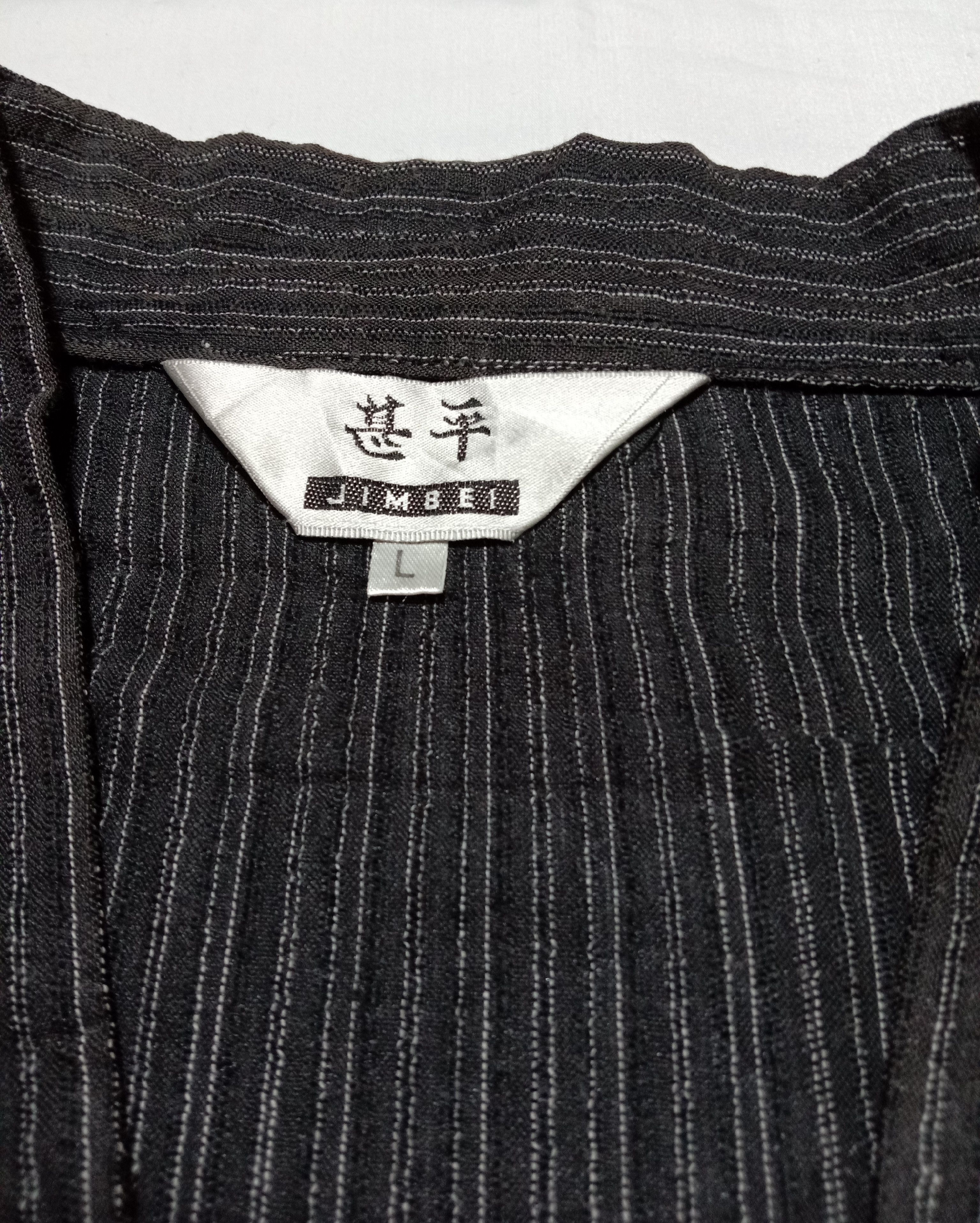 Japanese Brand Vintage Kimono Jimbei Noragi Haori Japanese Cardigan Jacket Size US XL / EU 56 / 4 - 2 Thumbnail