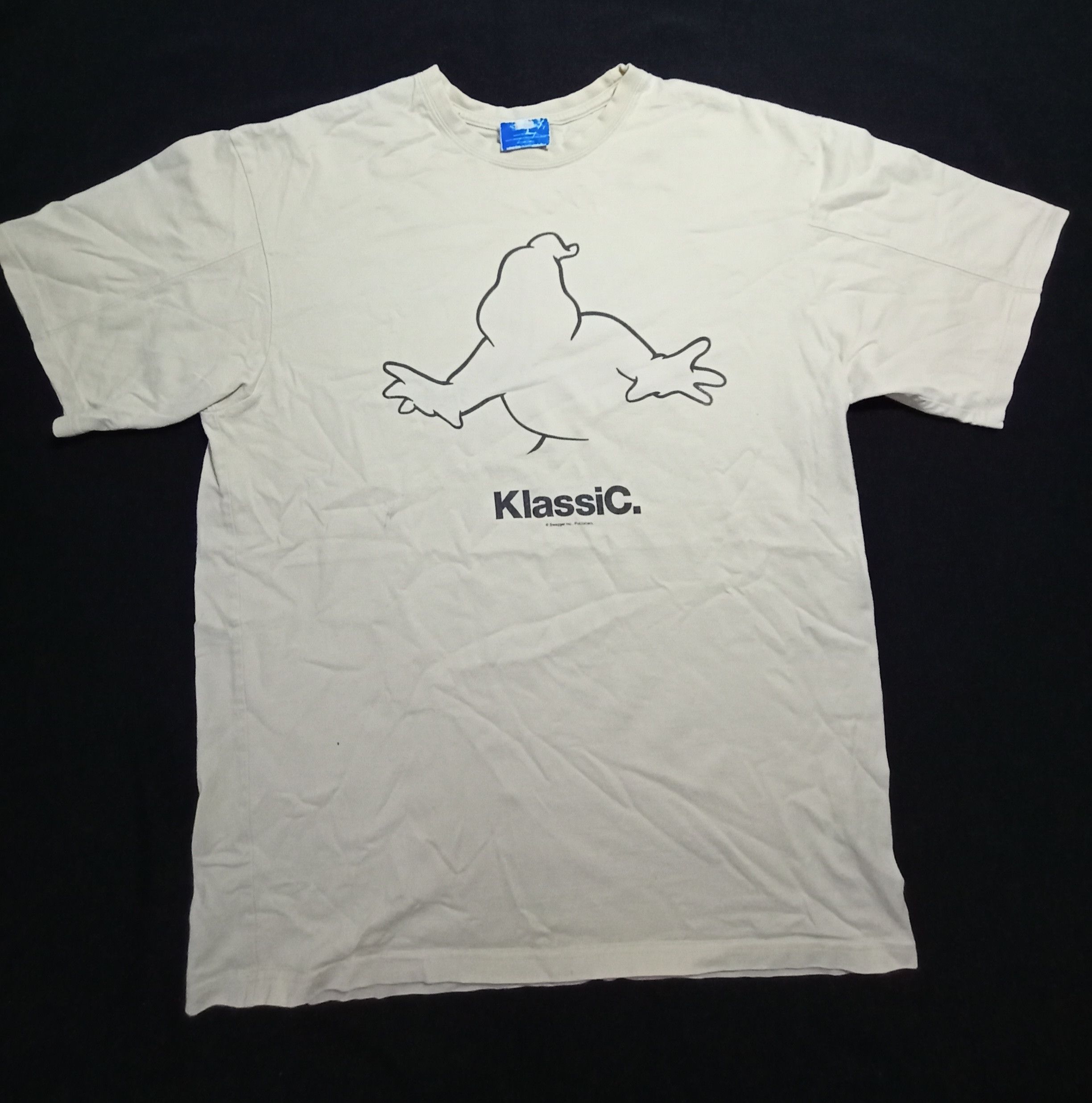 image of Swagger Klassic Ghost Tee in Cream, Men's (Size Large)