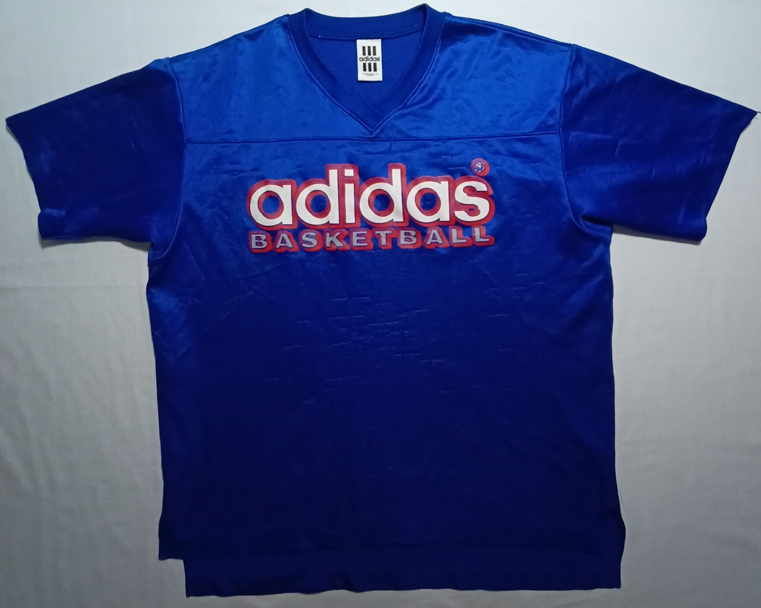 Adidas Adidas Basketball Vintage 90s Made In Japan Tee Jersey Size US L / EU 52-54 / 3 - 2 Thumbnail