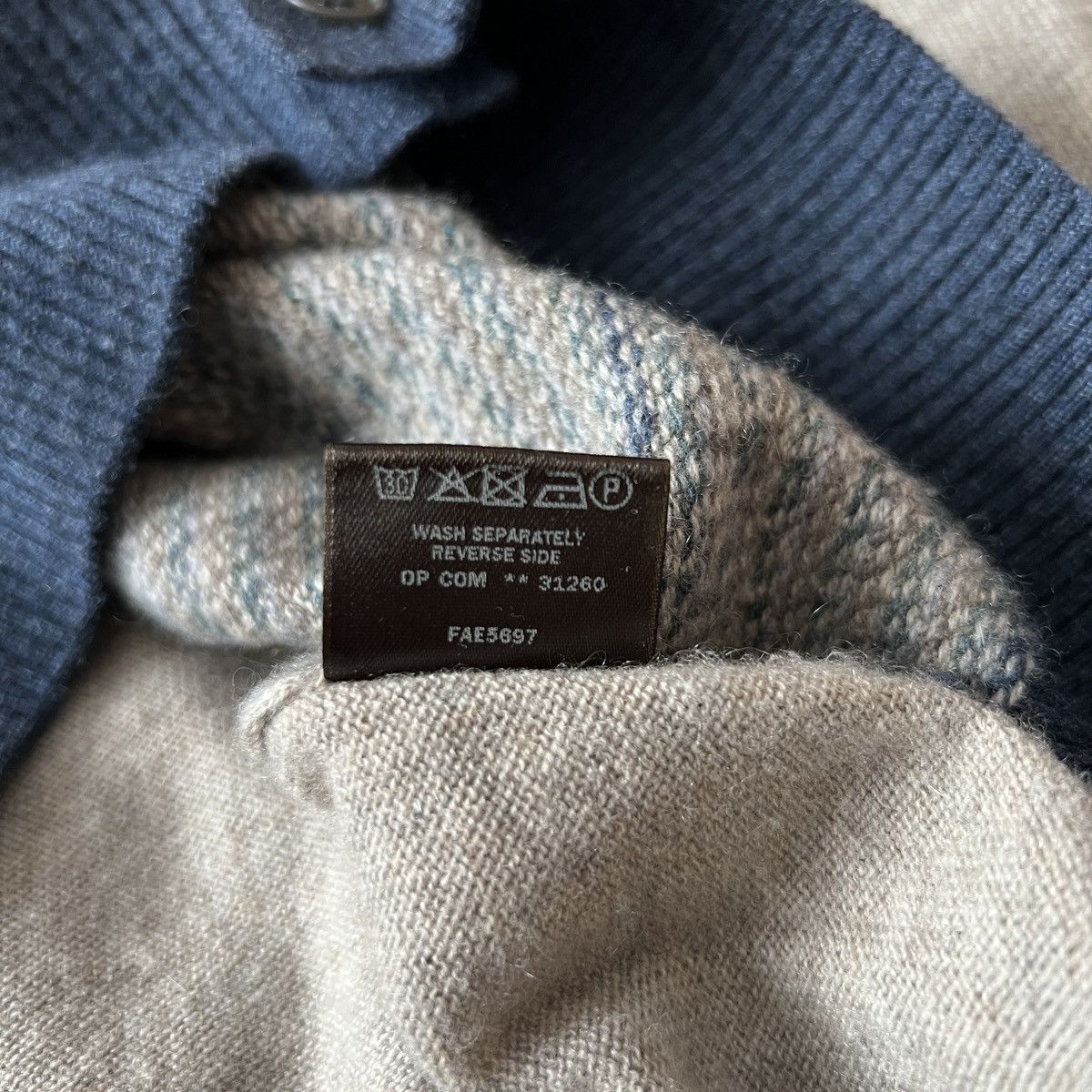 Loro Piana 🔥Loro Piana Beige Striped Cashmere Cardigan Size US M / EU 48-50 / 2 - 9 Thumbnail