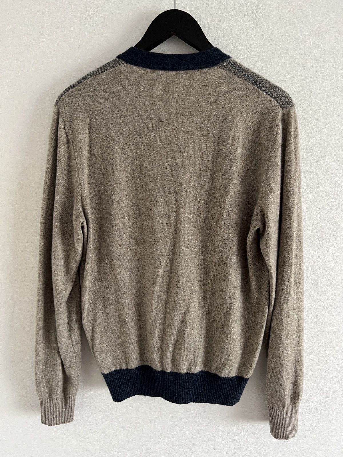 Loro Piana 🔥Loro Piana Beige Striped Cashmere Cardigan Size US M / EU 48-50 / 2 - 2 Thumbnail