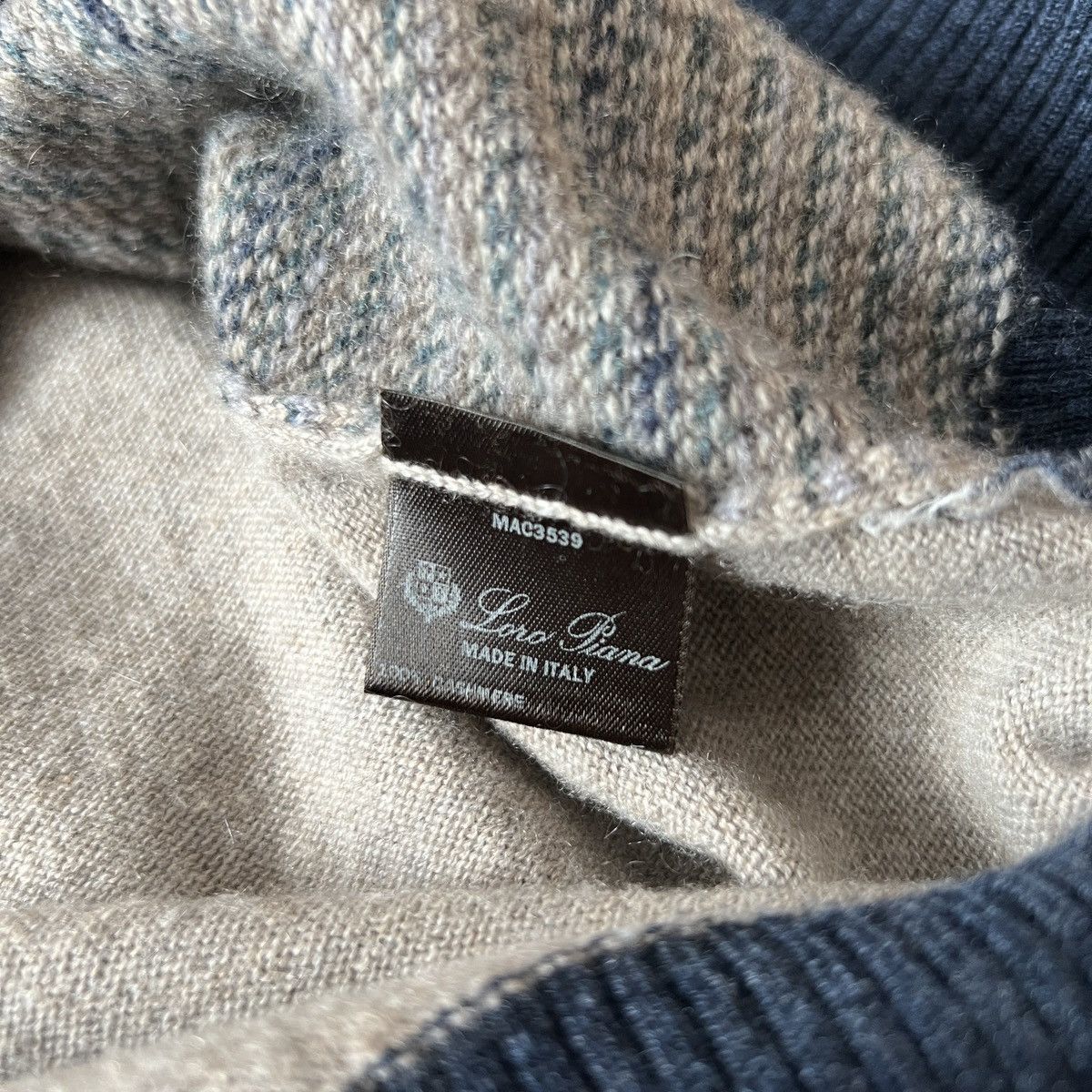 Loro Piana 🔥Loro Piana Beige Striped Cashmere Cardigan Size US M / EU 48-50 / 2 - 8 Thumbnail