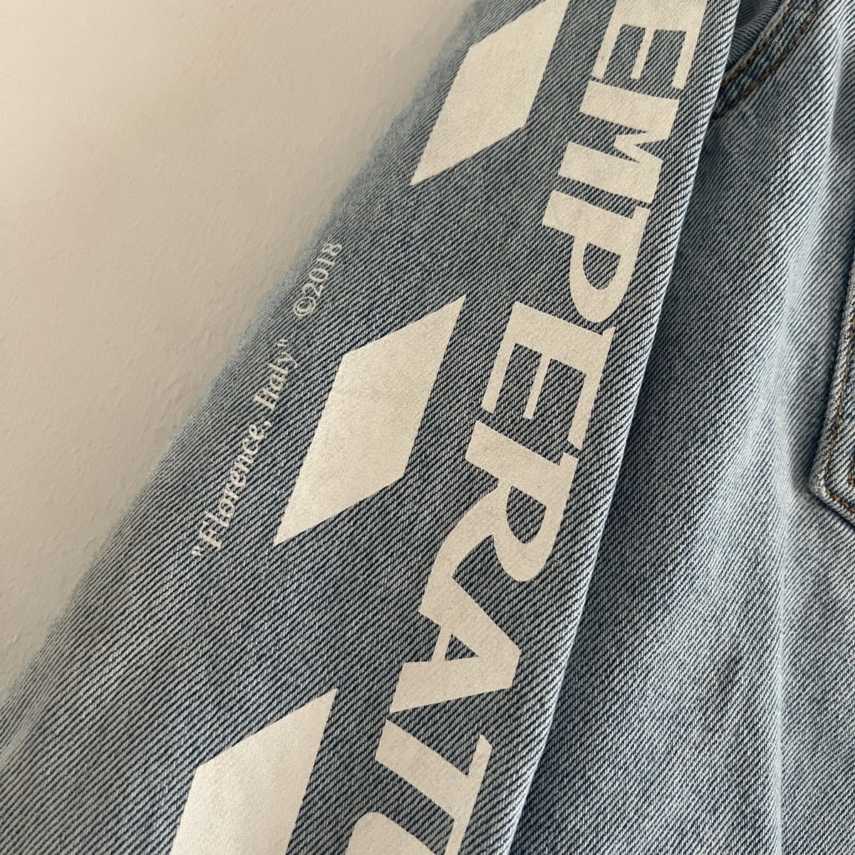 Off-White Off-White Exclusive Blue Denim Temperature Shirt Size US S / EU 44-46 / 1 - 12 Thumbnail
