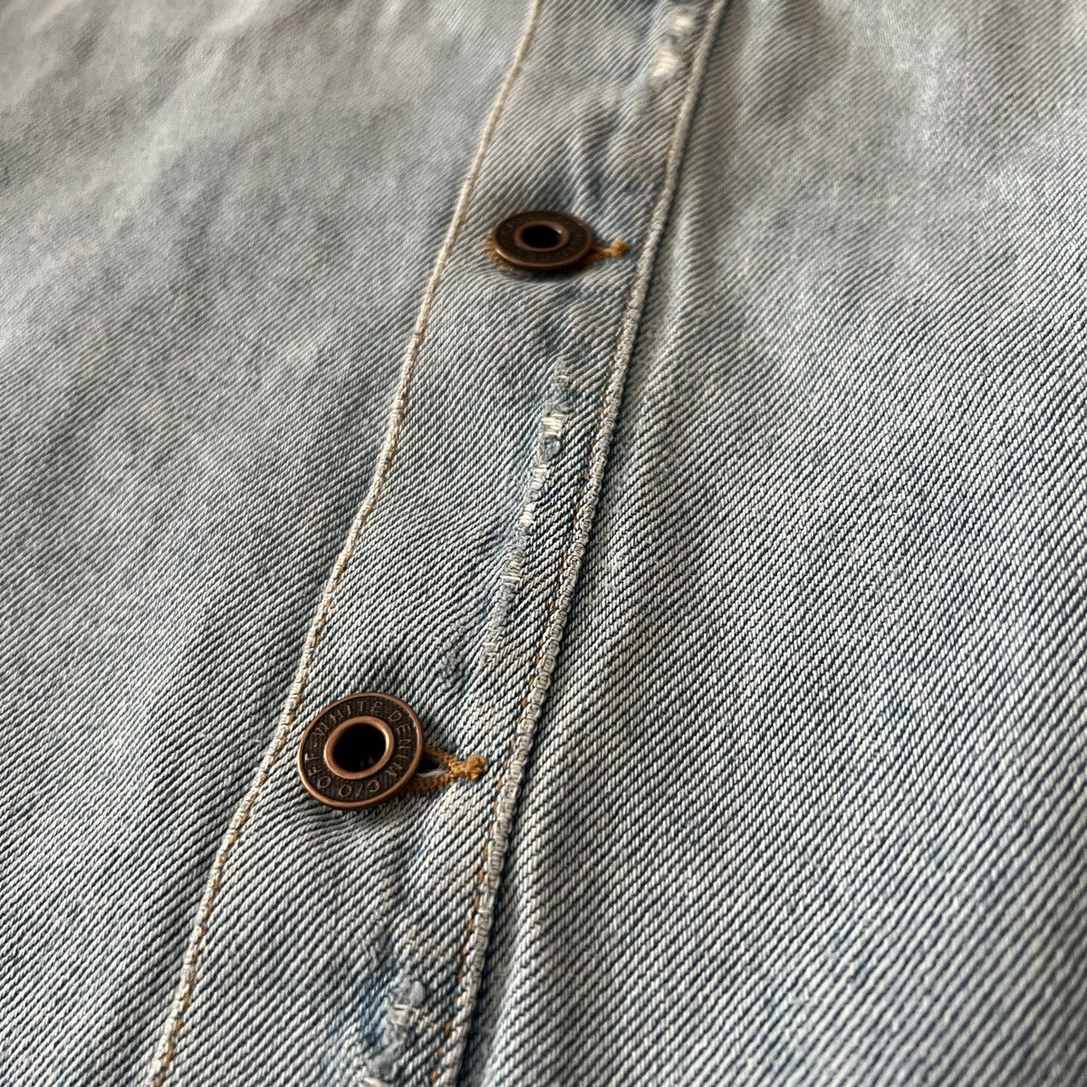 Off-White Off-White Exclusive Blue Denim Temperature Shirt Size US S / EU 44-46 / 1 - 11 Thumbnail