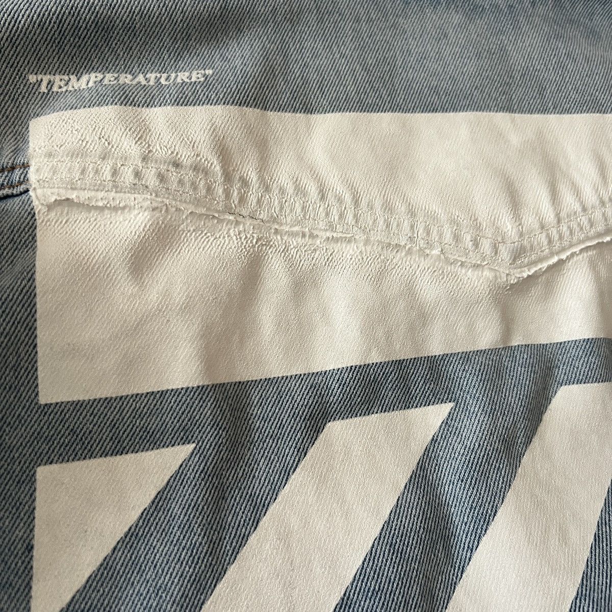 Off-White Off-White Exclusive Blue Denim Temperature Shirt Size US S / EU 44-46 / 1 - 8 Thumbnail
