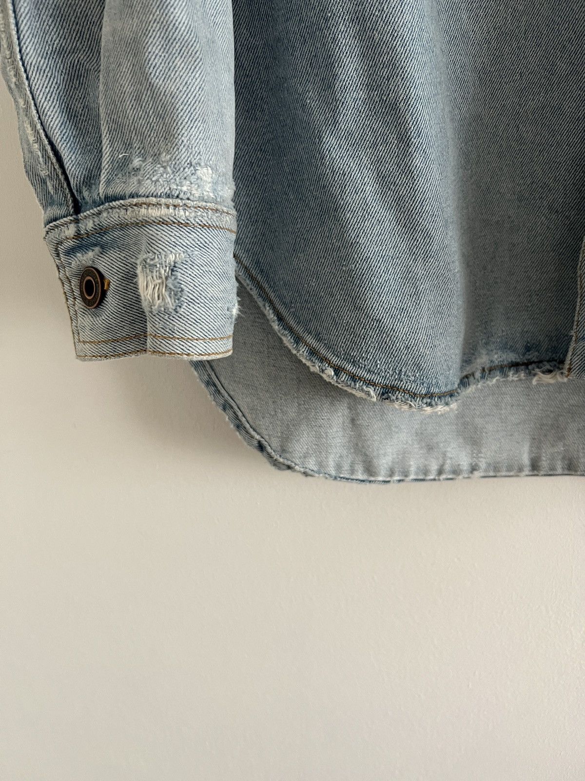 Off-White Off-White Exclusive Blue Denim Temperature Shirt Size US S / EU 44-46 / 1 - 4 Thumbnail