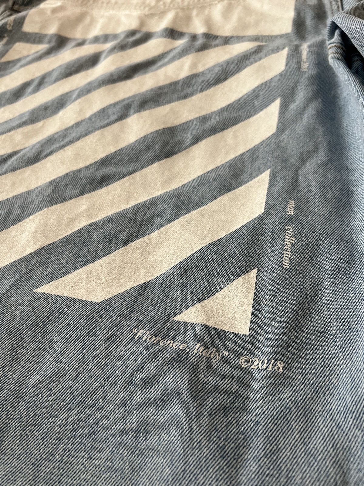 Off-White Off-White Exclusive Blue Denim Temperature Shirt Size US S / EU 44-46 / 1 - 6 Thumbnail