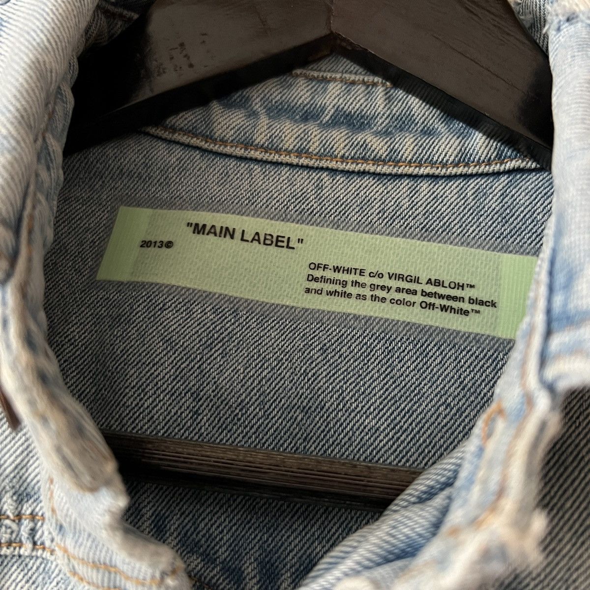 Off-White Off-White Exclusive Blue Denim Temperature Shirt Size US S / EU 44-46 / 1 - 13 Thumbnail