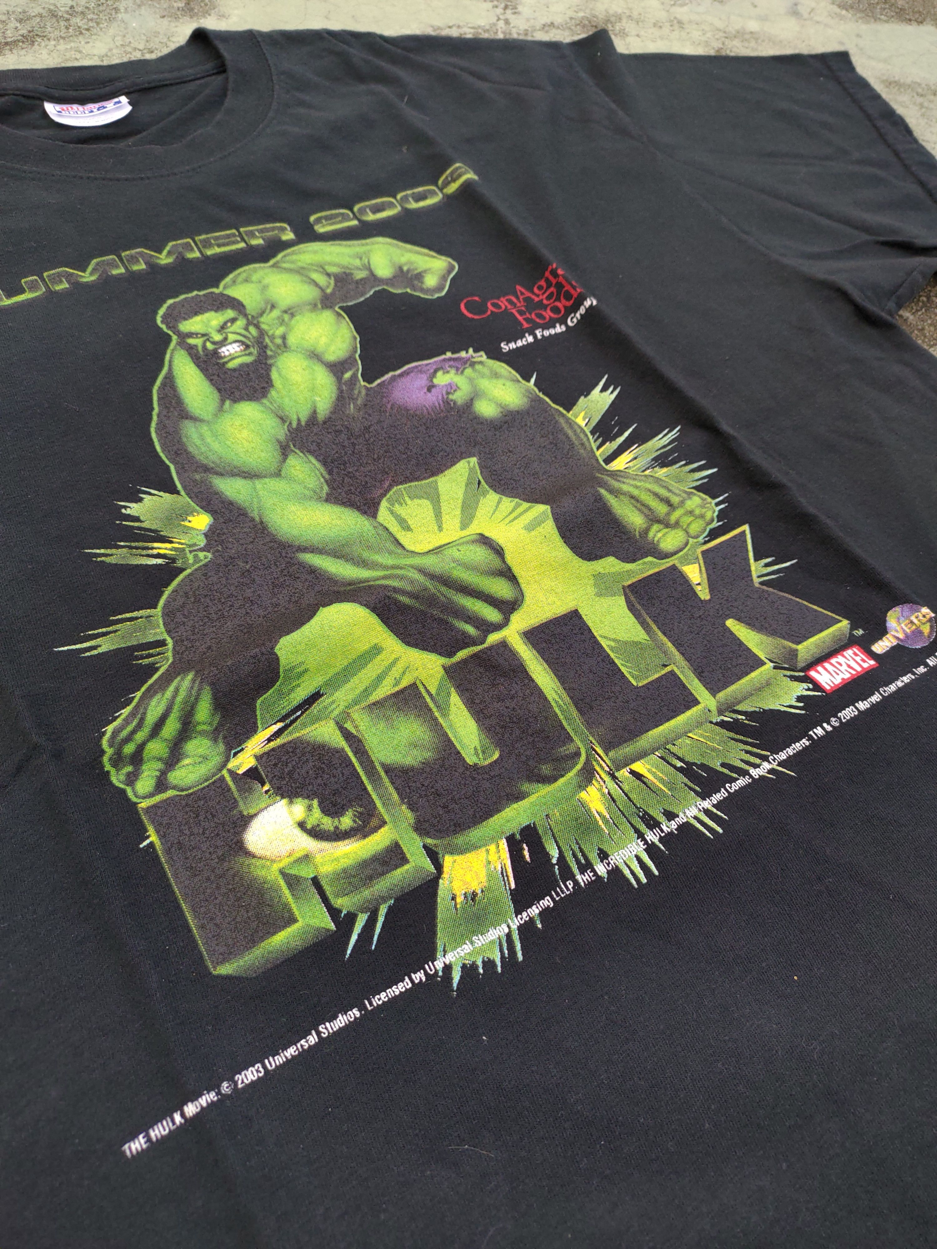 Marvel Comics Last Drop!! Vintage Hulk Movie 2003 Rare Tshirt Size US XL / EU 56 / 4 - 10 Thumbnail