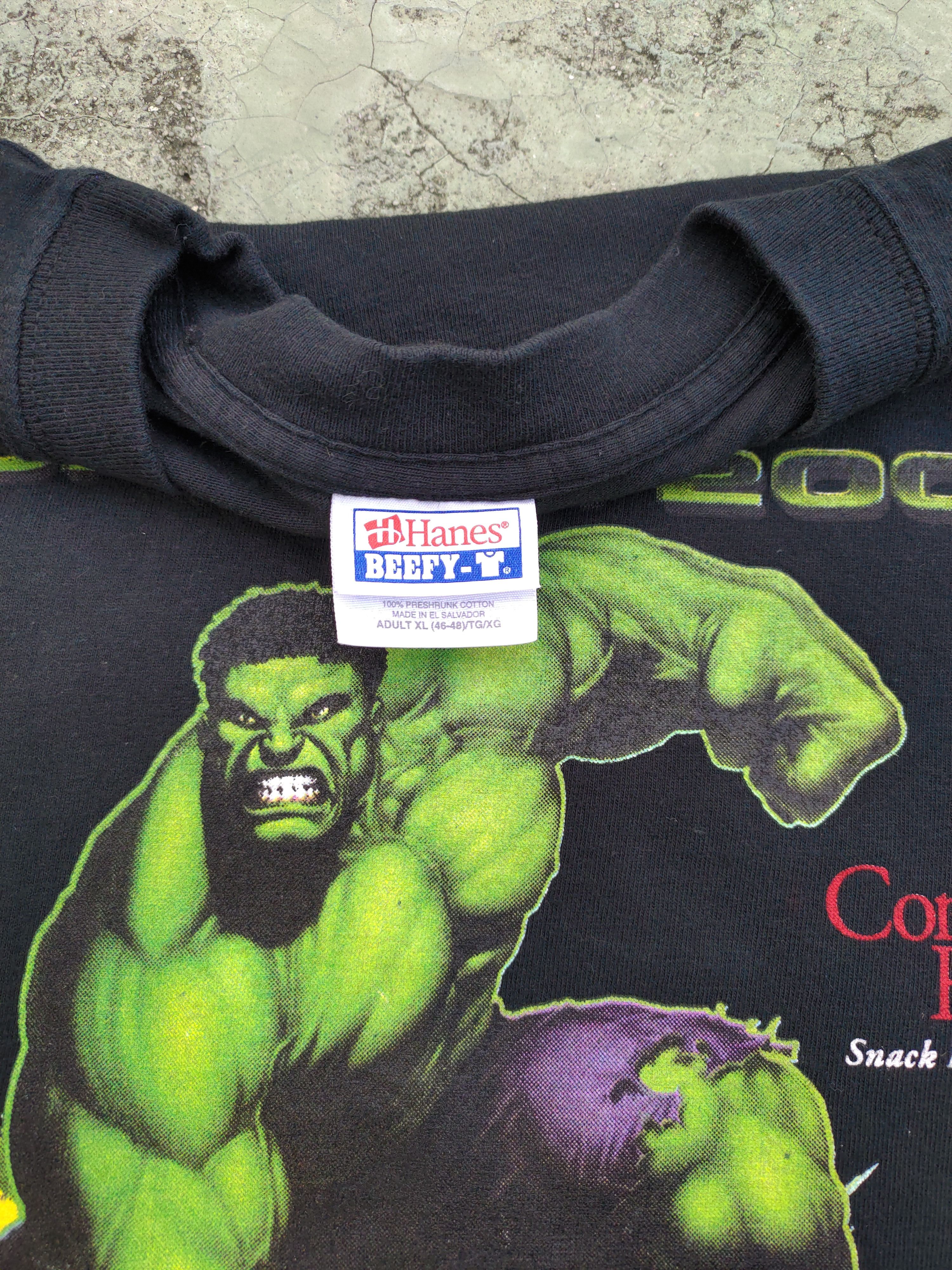 Marvel Comics Last Drop!! Vintage Hulk Movie 2003 Rare Tshirt Size US XL / EU 56 / 4 - 11 Thumbnail