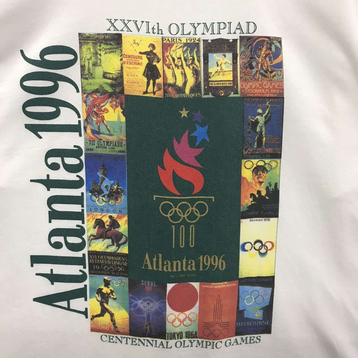 Champion × USA Olympics × Vintage Rare!! Vintage 1996s Champion Atlanta Olympic Games Tee Size US XL / EU 56 / 4 - 7 Thumbnail