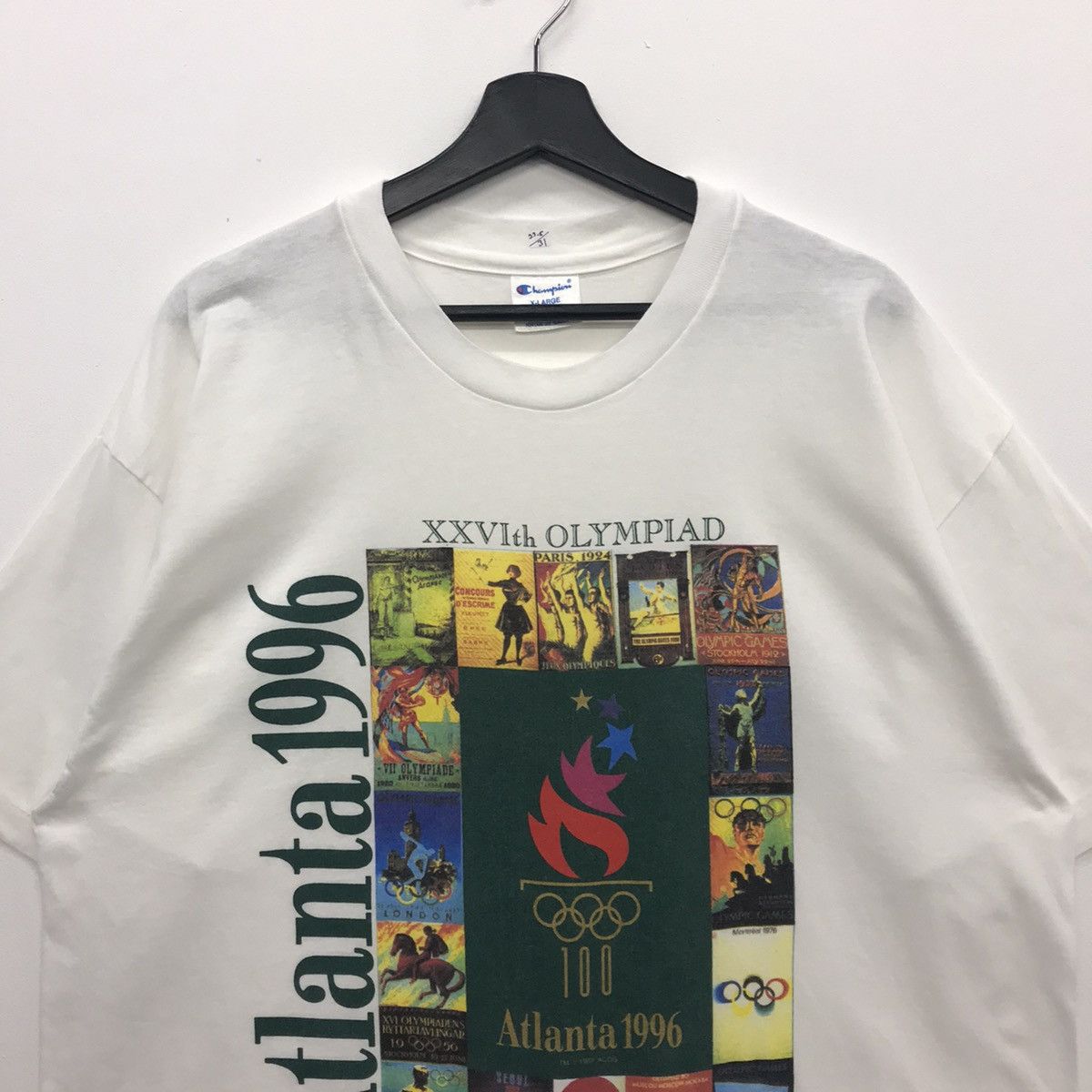Champion × USA Olympics × Vintage Rare!! Vintage 1996s Champion Atlanta Olympic Games Tee Size US XL / EU 56 / 4 - 2 Thumbnail