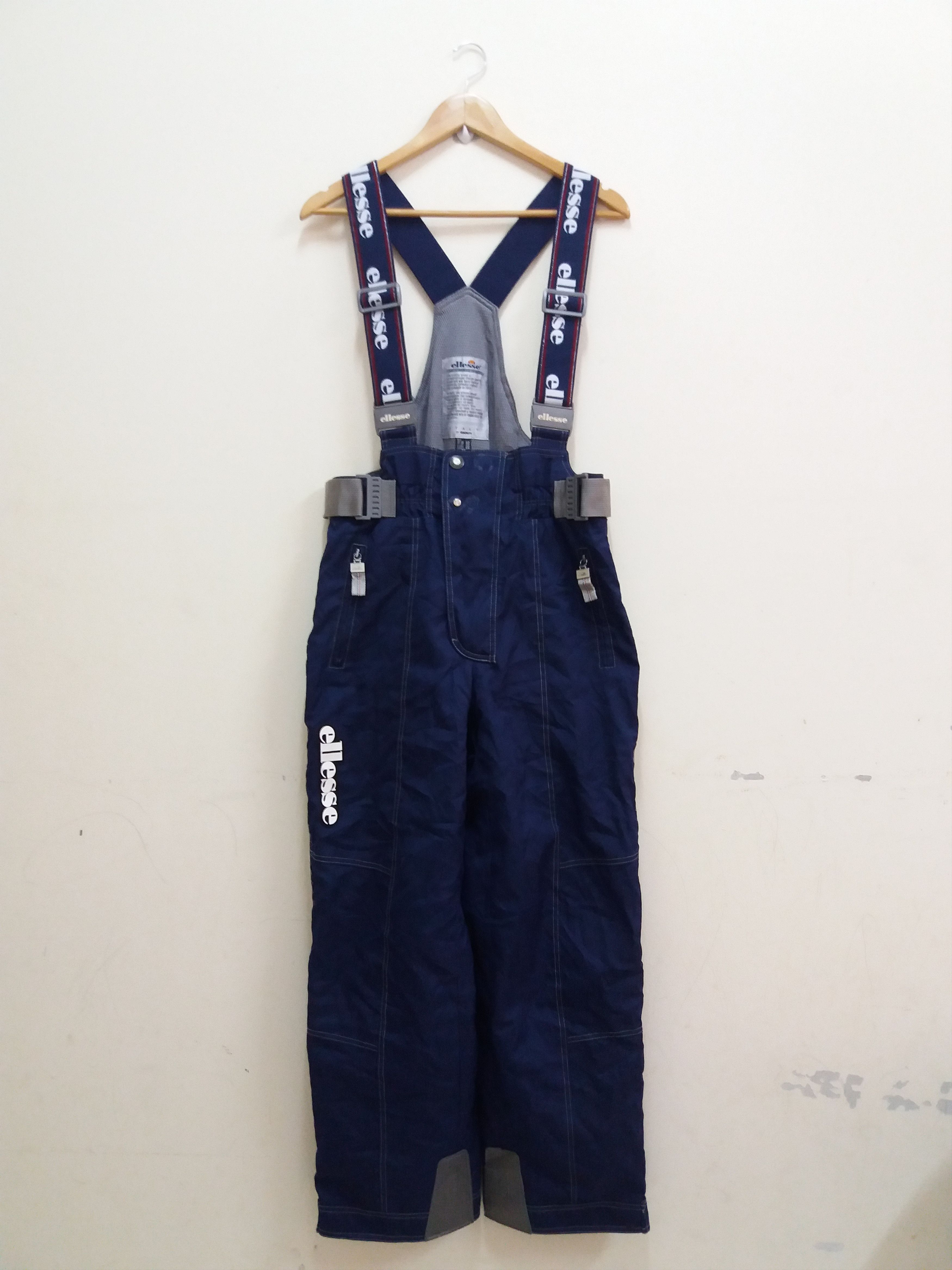 image of Ellesse Ski Overalls Made In Japan Size L Waist 35Inches in Dark Blue, Men's