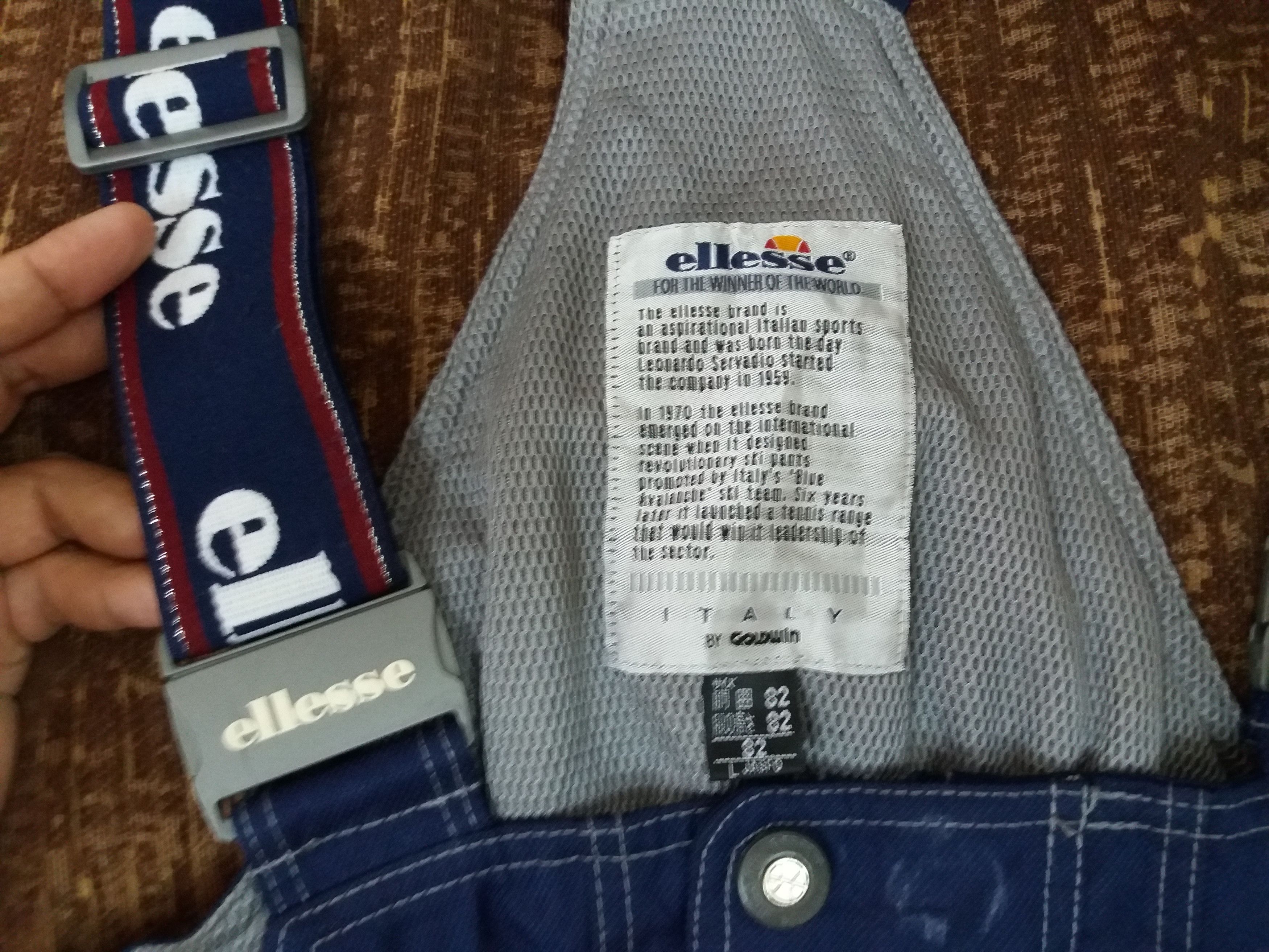 Ellesse Ellesse ski overalls made in japan Size L waist 35inches Size US 35 - 5 Thumbnail
