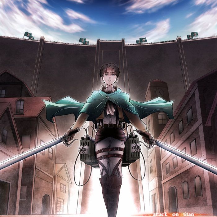 Cartoon Network Attack On Titan anime cloaks Mikasa Ackerman Cosplay/Akira Size US M / EU 48-50 / 2 - 3 Thumbnail