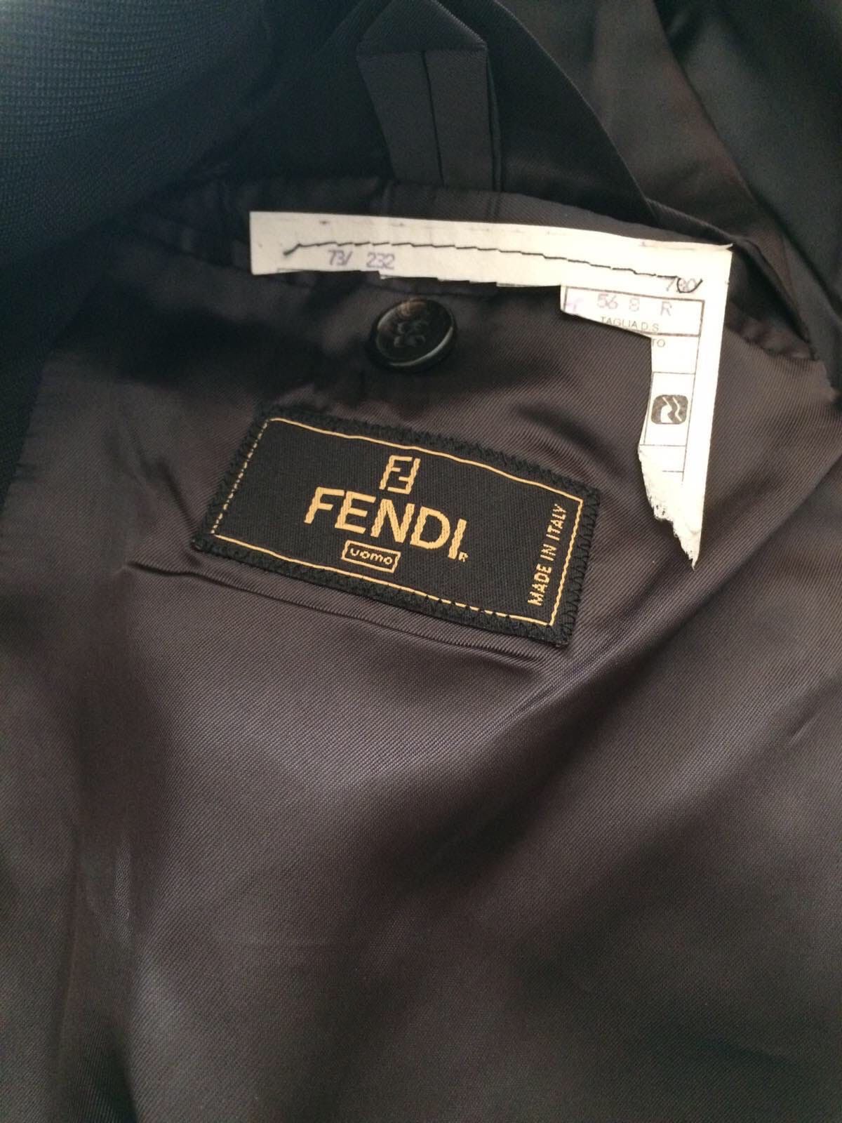 Fendi Fendi Black Blazer Size 54R - 5 Thumbnail