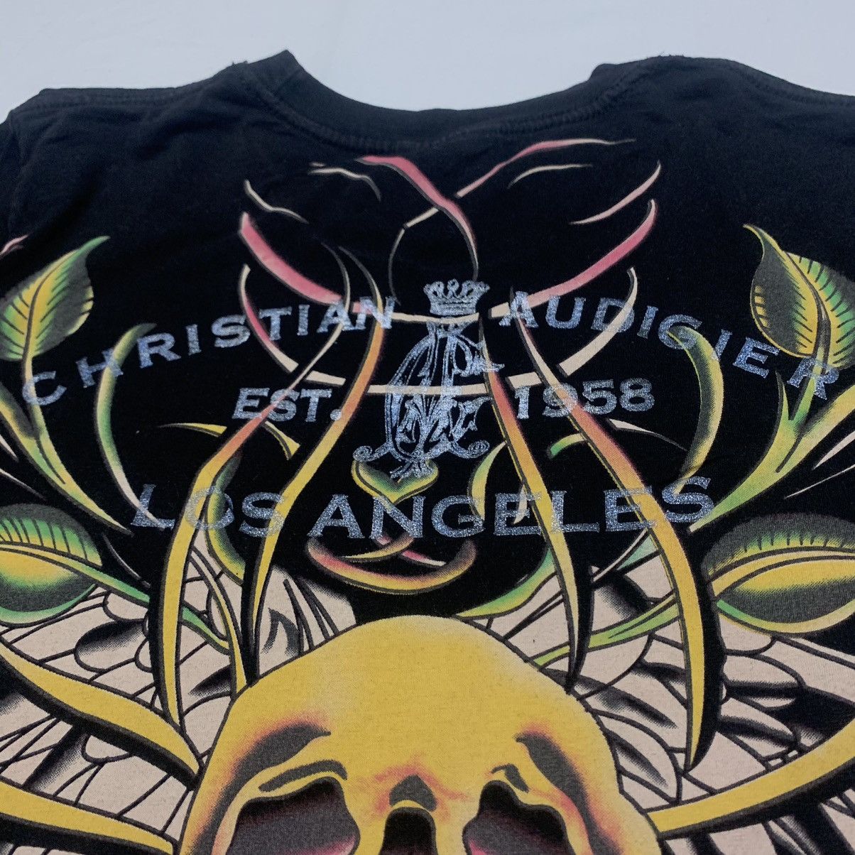 Christian Audigier Ed Hardy Black T-Shirt Size US M / EU 48-50 / 2 - 3 Thumbnail