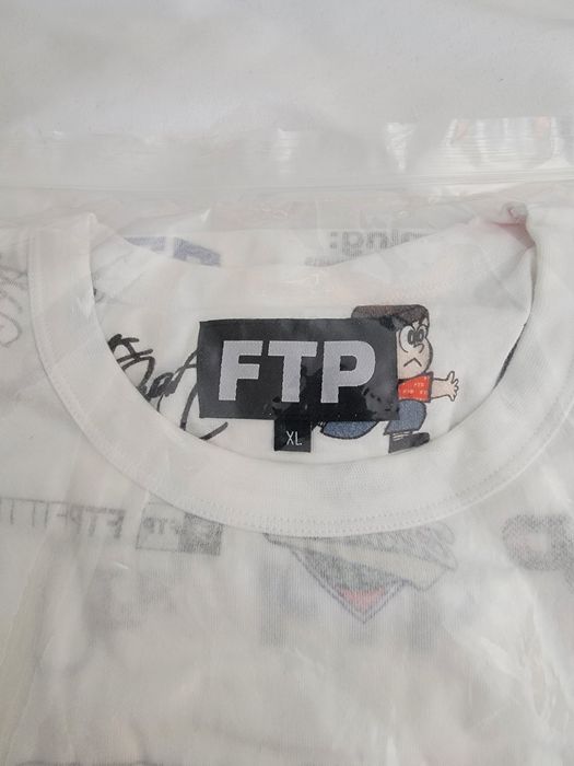 Fuck The Population FTP 13 Year Anniversary Archive Tee (White, XL
