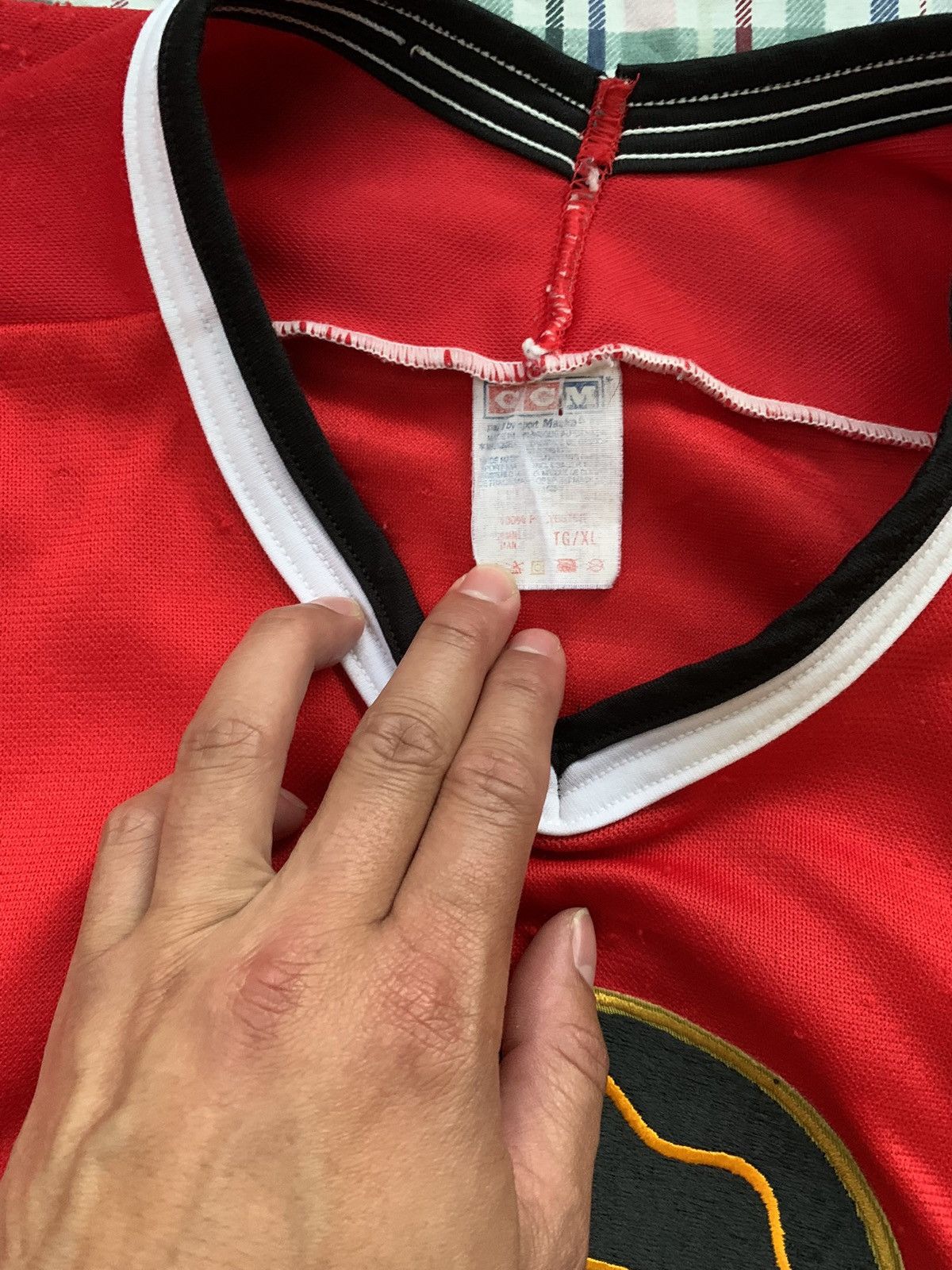 Ccm × NHL × Vintage 90s CCM Chicago Blackhawks #11 NHL Jersey Size US XL / EU 56 / 4 - 2 Thumbnail