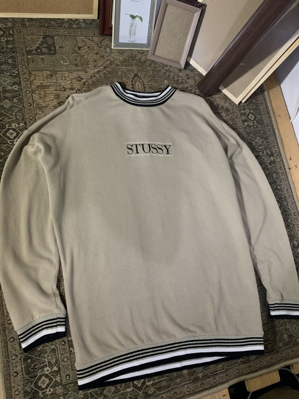 Japanese Brand Rarely Design Stussy Embroidery Sweatshirt Size US XL / EU 56 / 4 - 1 Thumbnail
