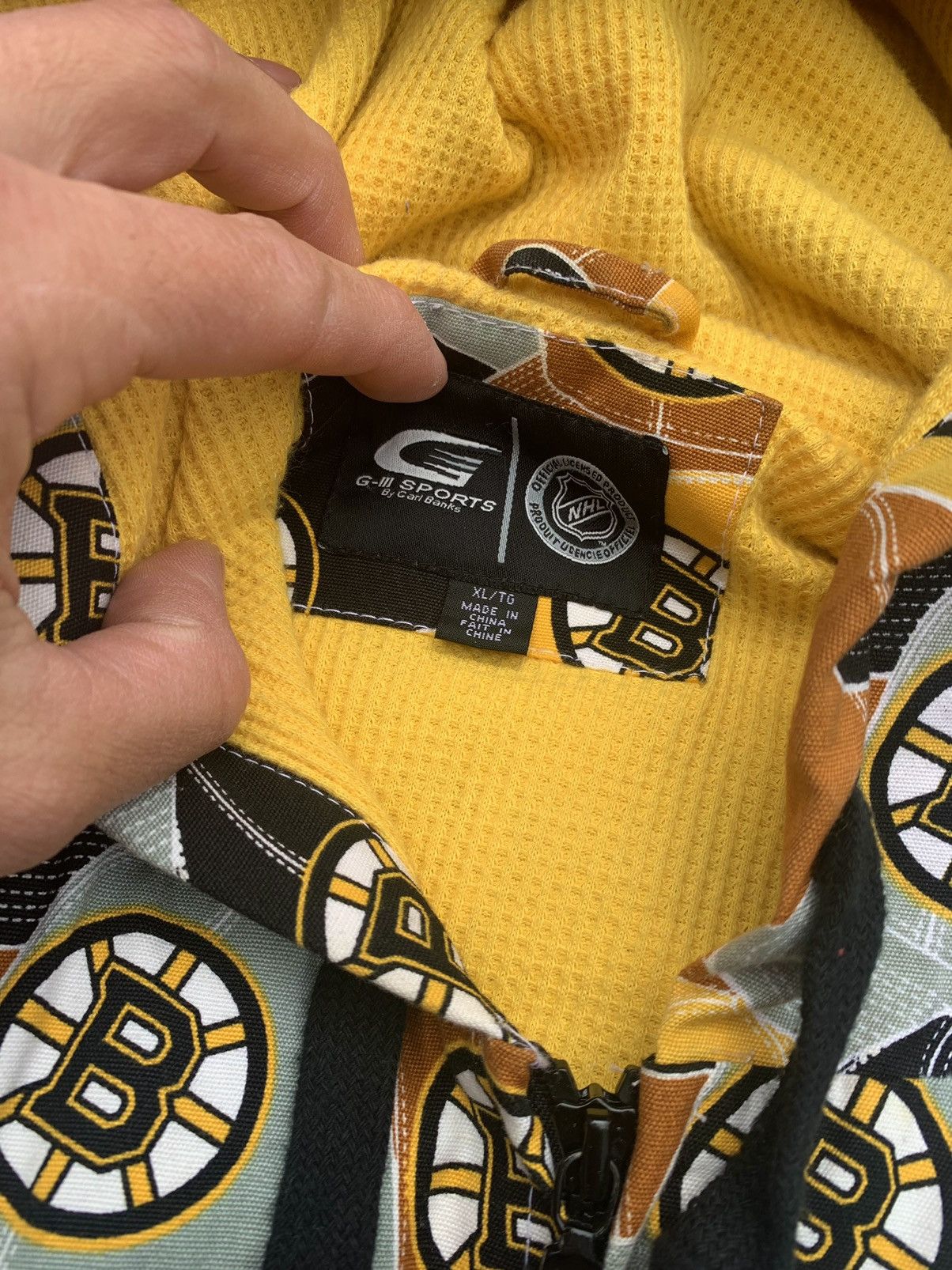 NHL × Vintage Vintage Boston Bruins NHL Jacket Size US XL / EU 56 / 4 - 4 Thumbnail