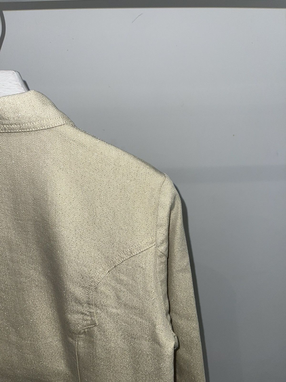 Christian Lacroix Archive Cristian Lacroix Glitter Shine Yellow Denim Jacket Size S / US 4 / IT 40 - 15 Thumbnail