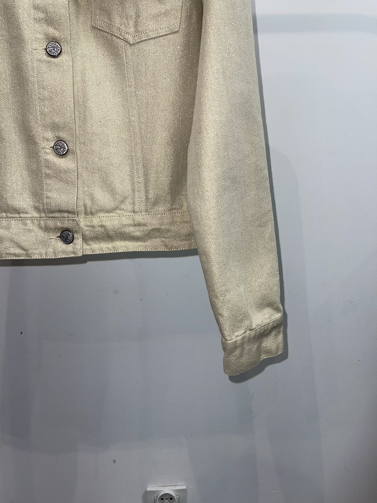 Christian Lacroix Archive Cristian Lacroix Glitter Shine Yellow Denim Jacket Size S / US 4 / IT 40 - 13 Thumbnail