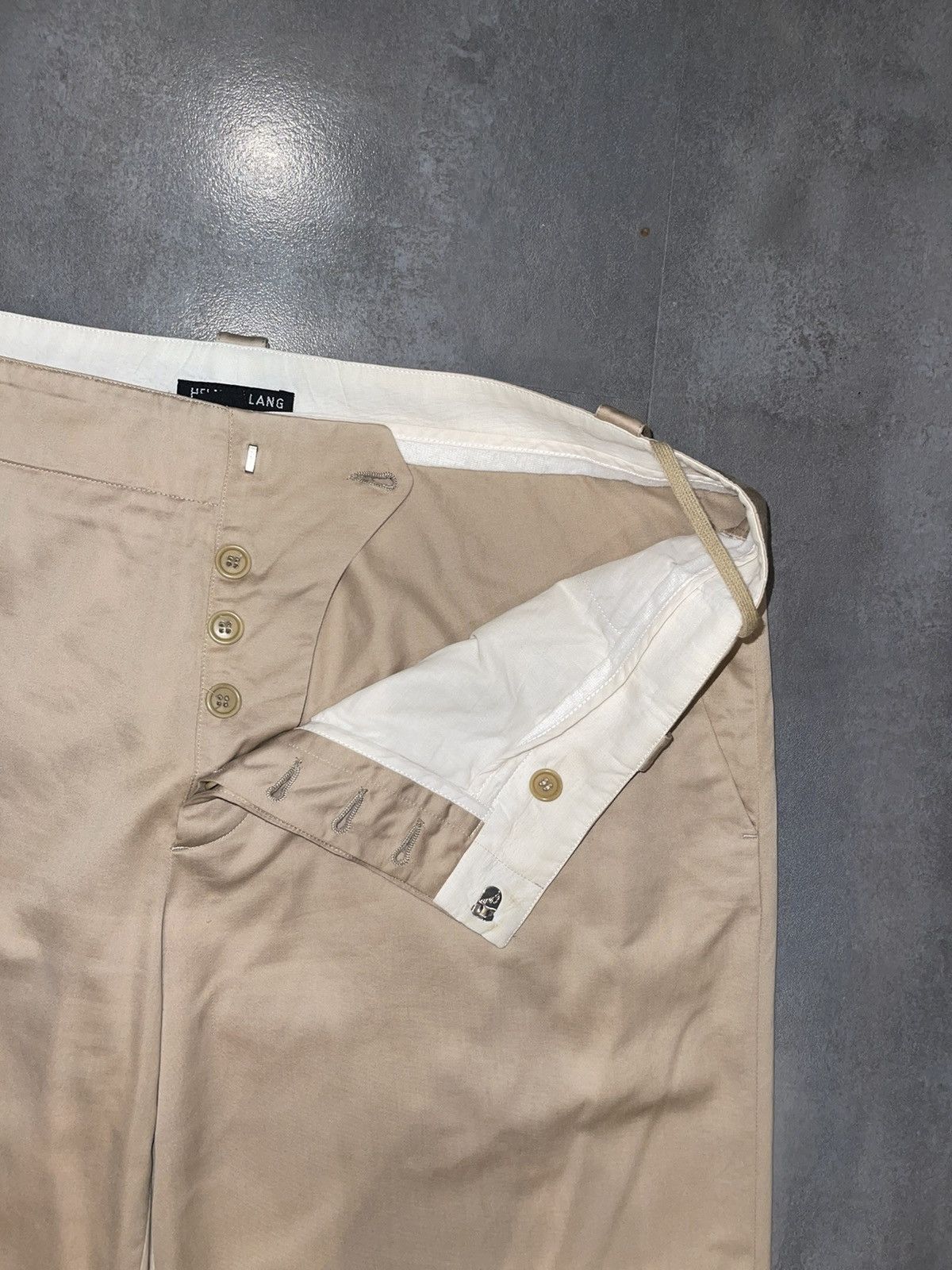 Helmut Lang Archive Helmut Lang Beige Casual Pants Size US 36 / EU 52 - 14 Thumbnail