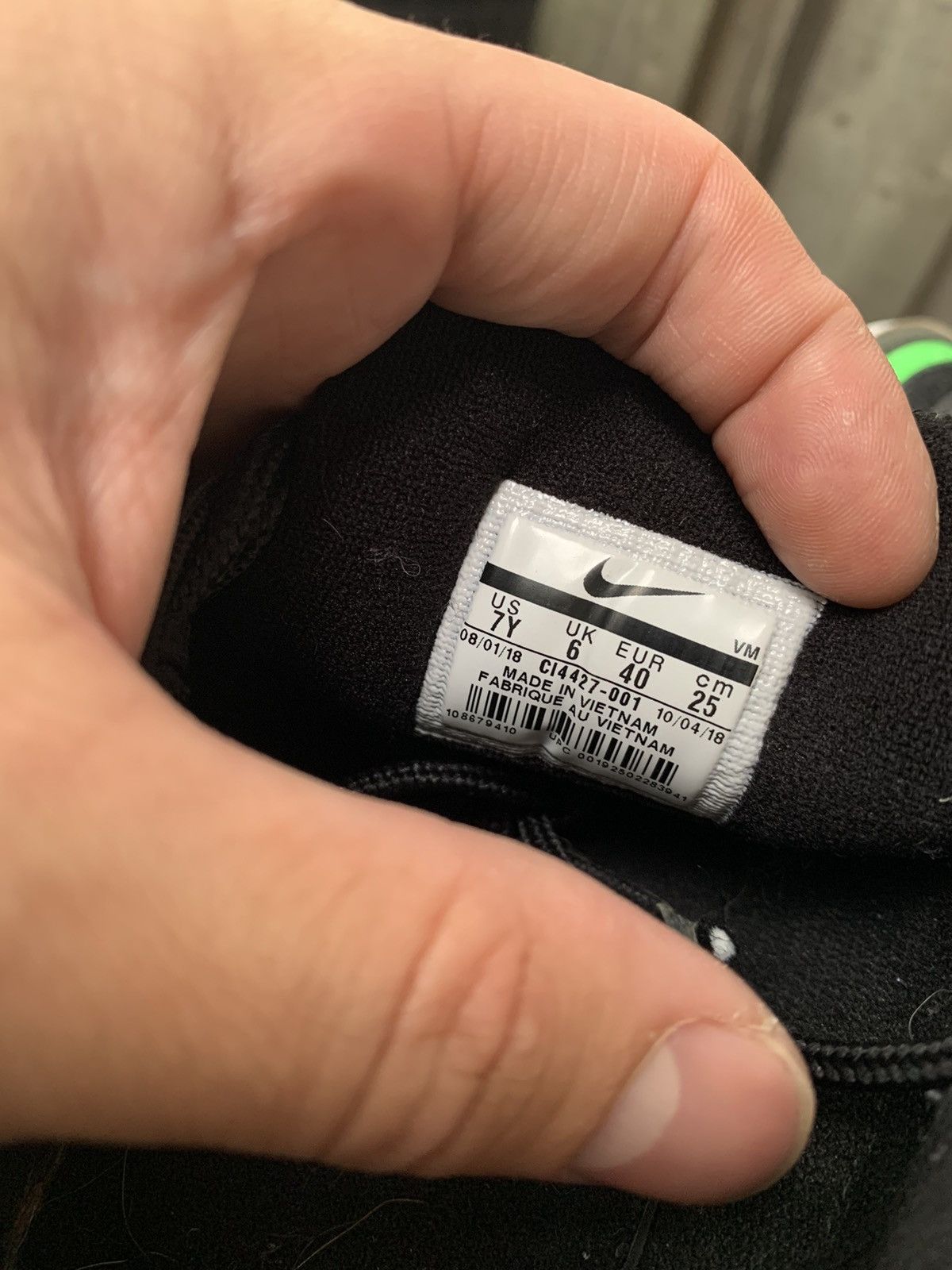 Nike Air Max 97 Black Green Size US 7 / EU 40 - 7 Thumbnail