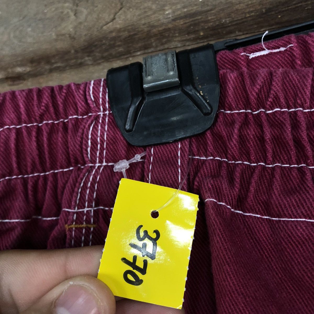 Japanese Brand Raton Laveur Maroon Multipocket Cargo Pants #3770 Size US 35 - 7 Thumbnail