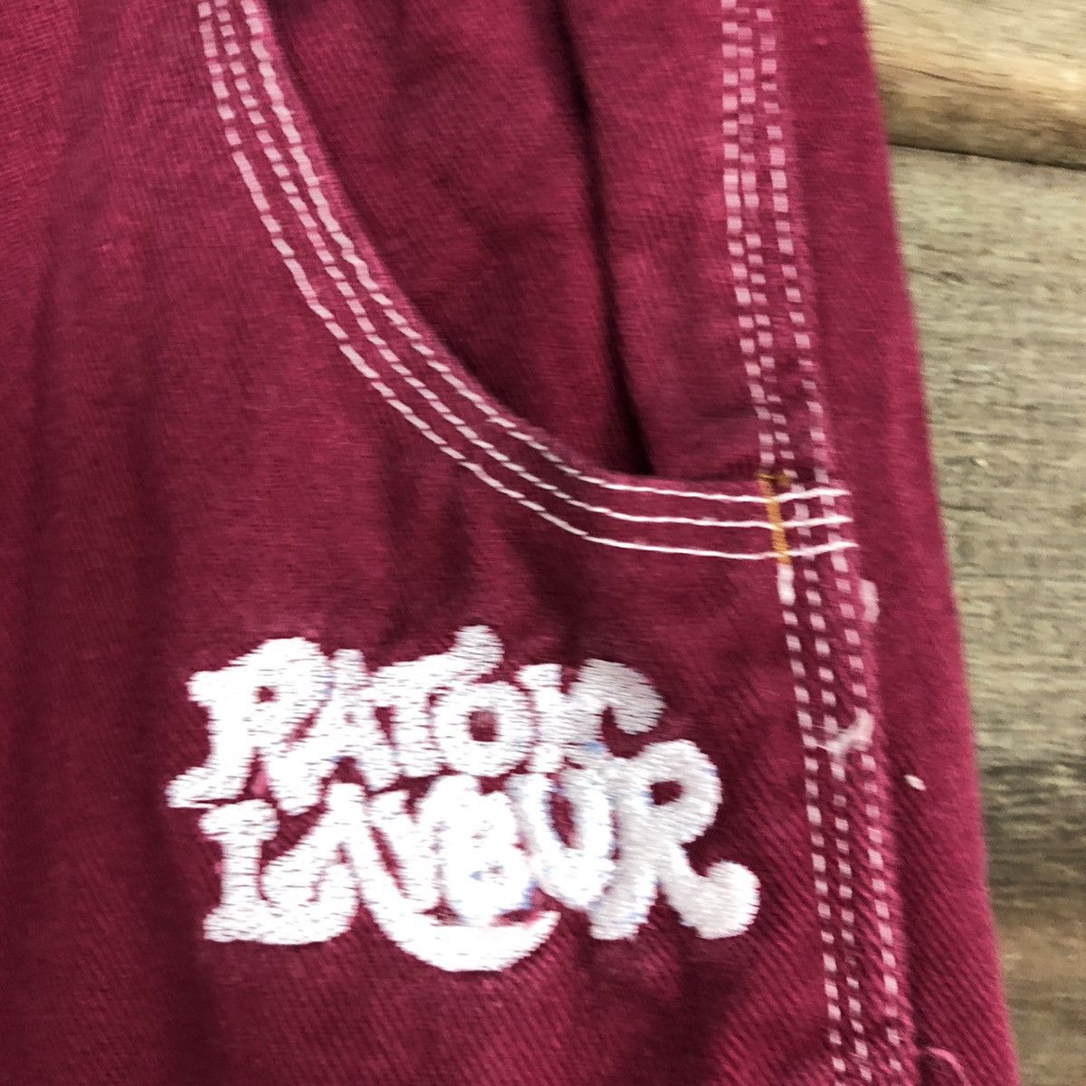 Japanese Brand Raton Laveur Maroon Multipocket Cargo Pants #3770 Size US 35 - 6 Thumbnail