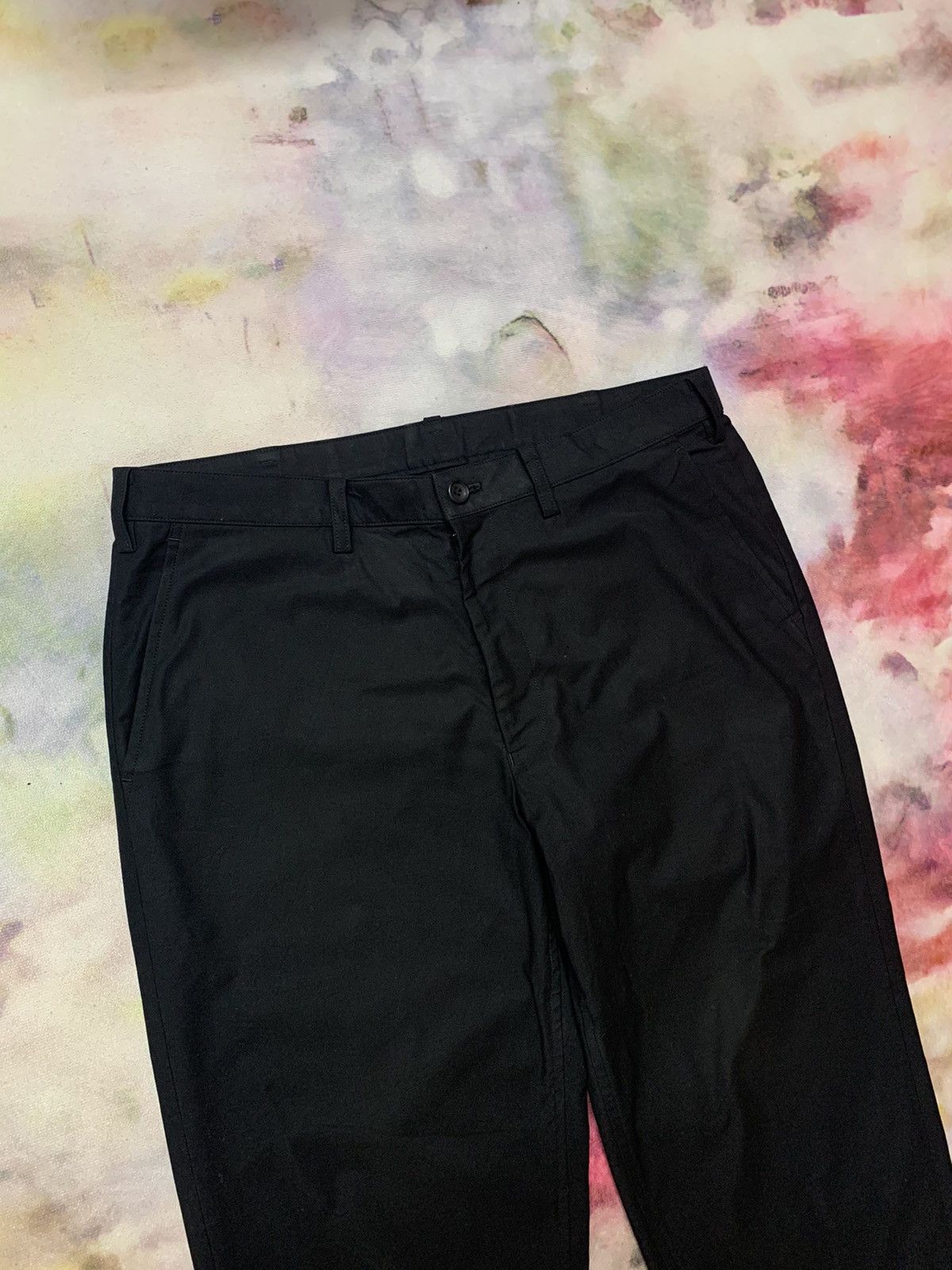 Homme Plisse Issey Miyake × Issey Miyake ISSEY MIYAKE MEN BLACK AVANTGARDE CASUAL TROUSERS Size US 35 - 3 Thumbnail
