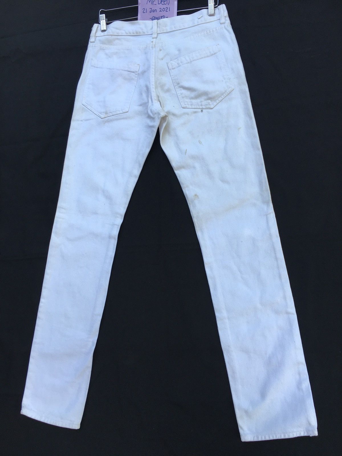 Raf by Raf Simons Rare Raf by Raf Simons Slim Fit White Denim/ Jeans Size US 32 / EU 48 - 17 Thumbnail