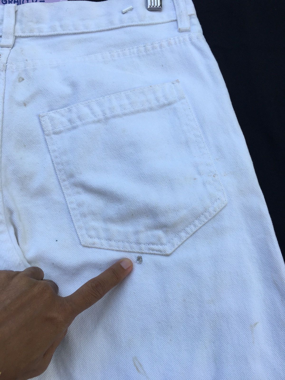 Raf by Raf Simons Rare Raf by Raf Simons Slim Fit White Denim/ Jeans Size US 32 / EU 48 - 20 Thumbnail