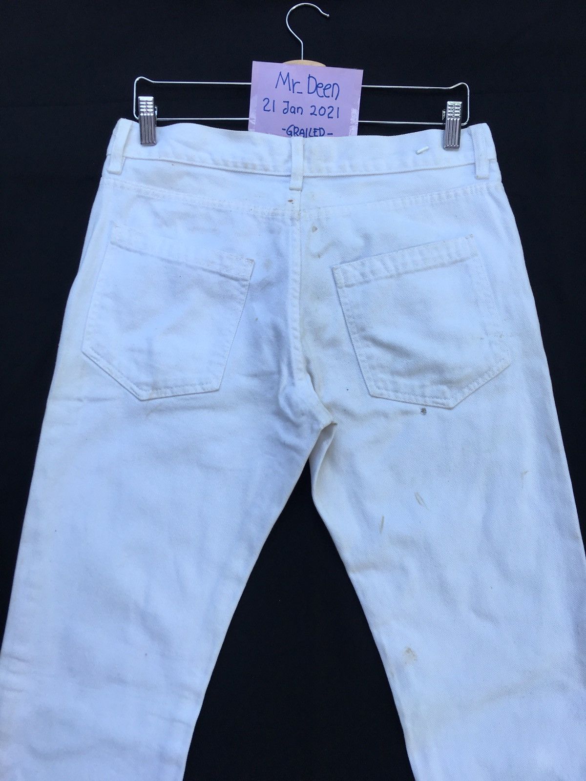 Raf by Raf Simons Rare Raf by Raf Simons Slim Fit White Denim/ Jeans Size US 32 / EU 48 - 18 Thumbnail